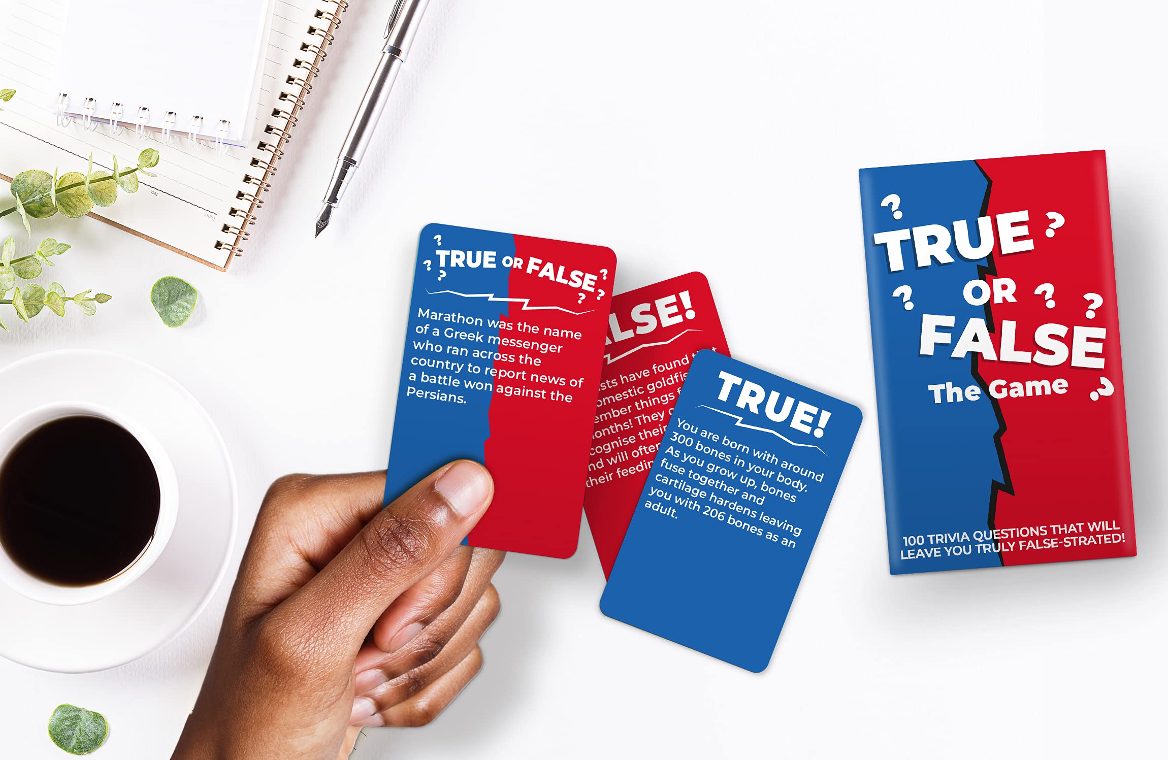 Gift Republic True Or False Trivia Card Game - 100 Tricky Questions | Unisex Adult | Multicoloured 5
