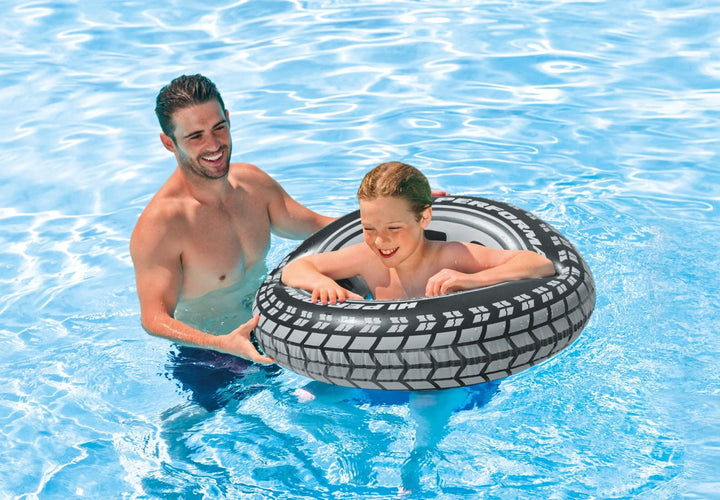 Intex 36" Radial Champs Tyre Tube - Inflatable Pool Toy for Kids 9+