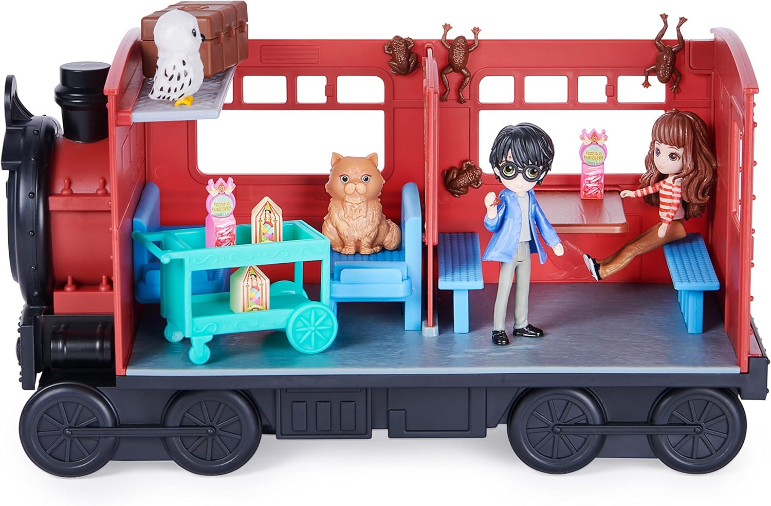 Wizarding World Harry Potter Magical Minis Hogwarts Express Train Toy Playset - 15-Piece Set with Harry, Hermione, and Accessories 1