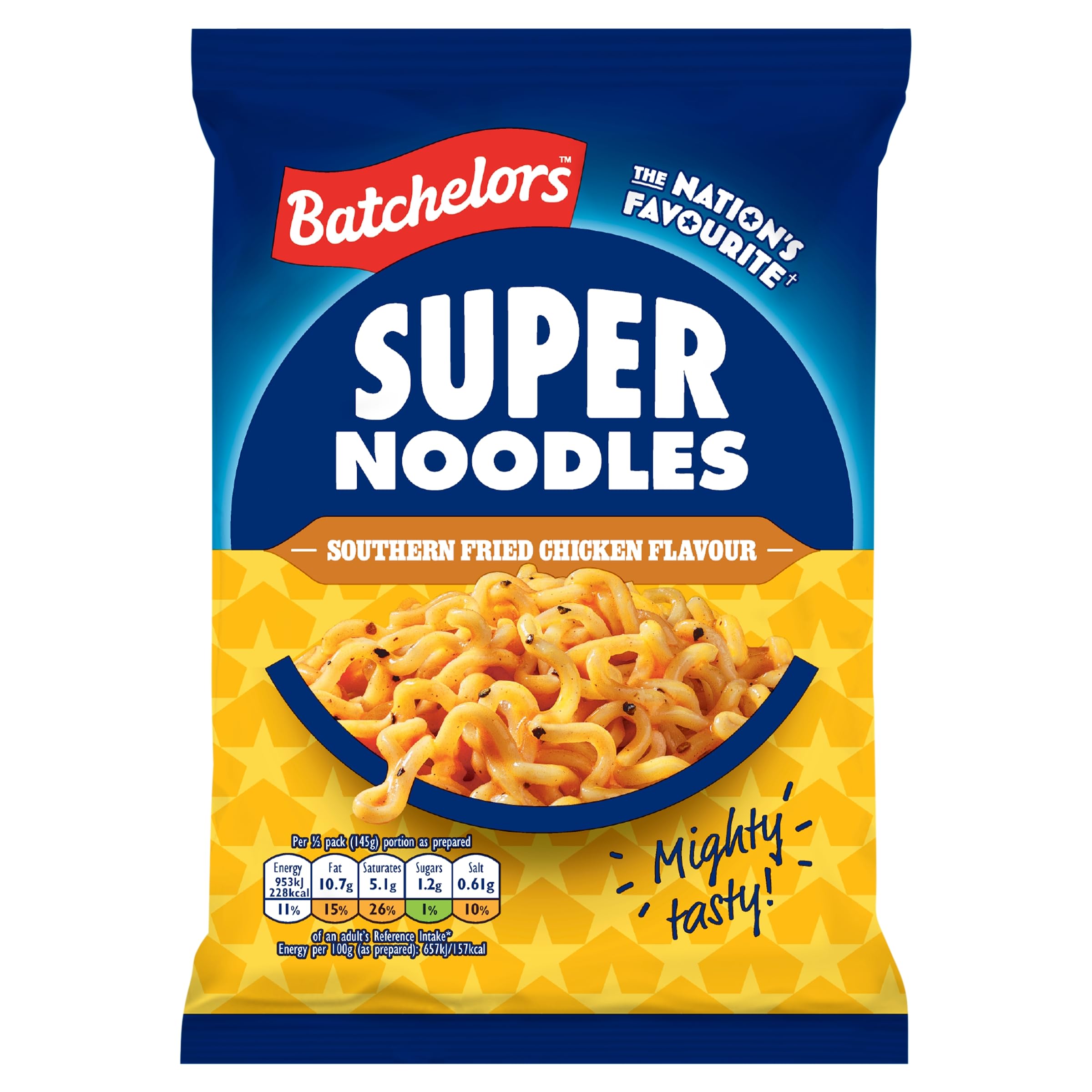 Batchelors Southern Fried Chicken Flavour Super Noodles - 8 x 90g Packs