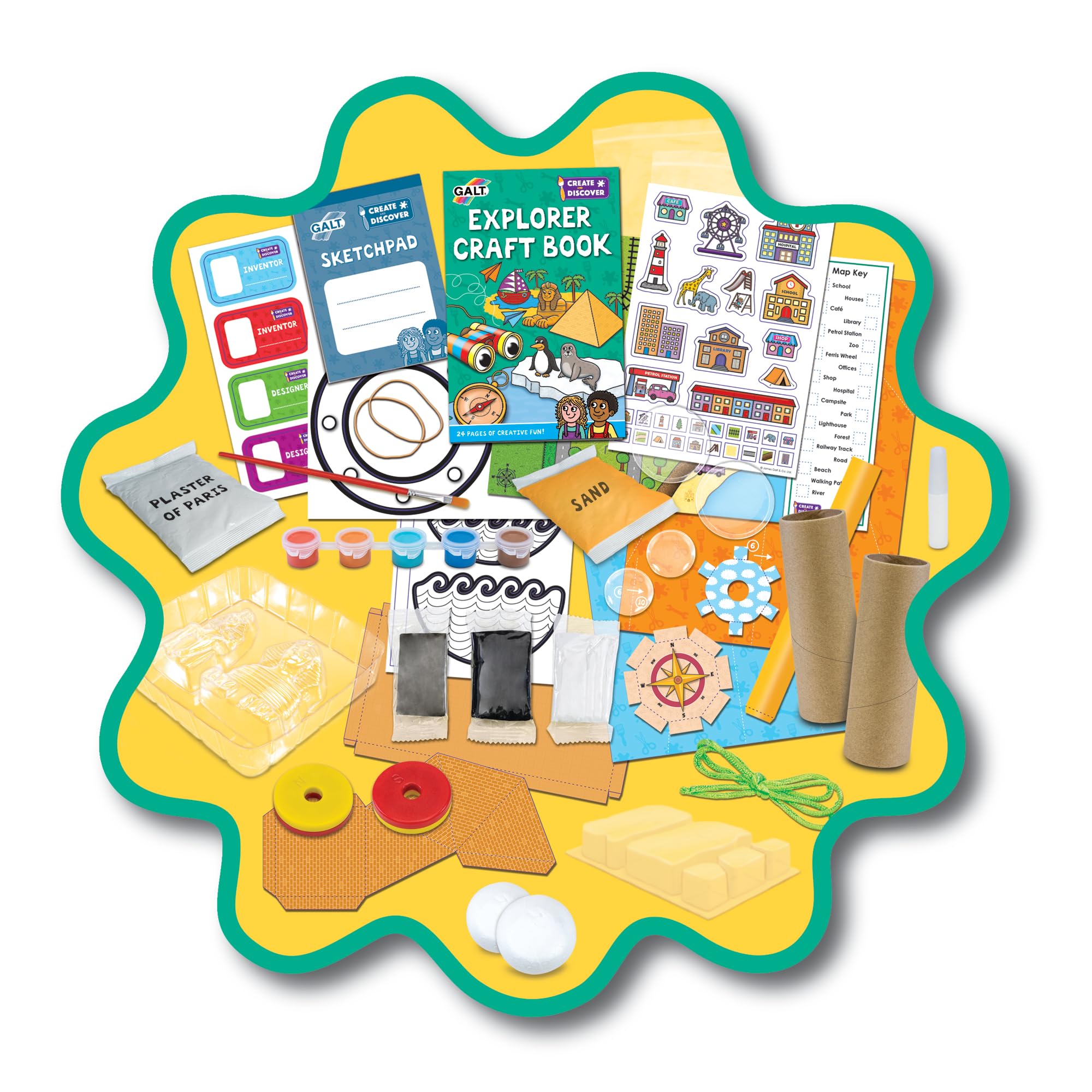 Galt Explorer Craft Kit - STEAM Arts & Crafts Set for Kids 5+ 6