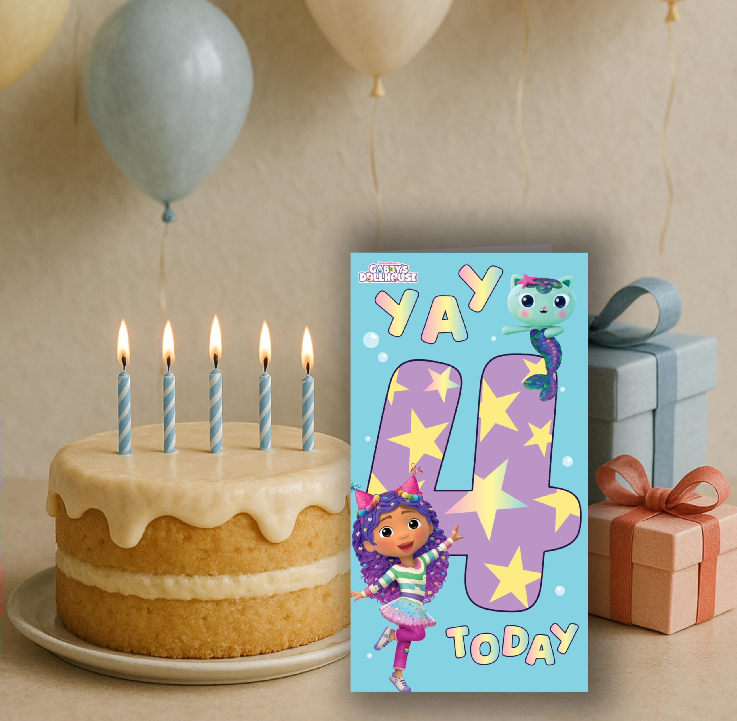 Danilo Promotions LTD Gabby's Dollhouse Birthday Card | Standard Size | Unisex-Kids 3