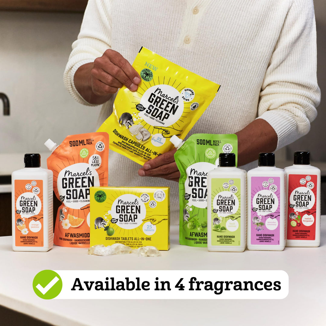 Marcel's Green Soap - Orange & Jasmine Washing-up Liquid Refill