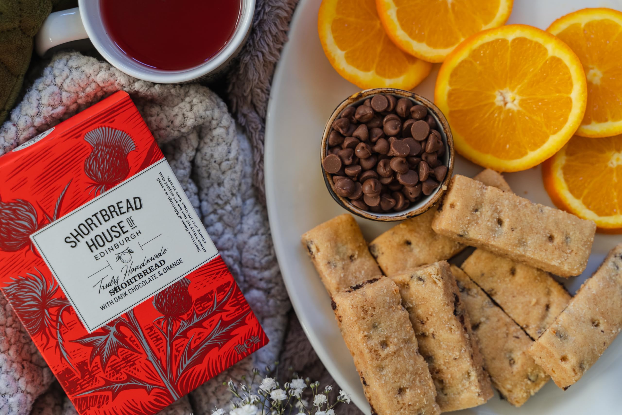 Shortbread House of Edinburgh Handmade Dark Chocolate Orange Shortbread Fingers 8