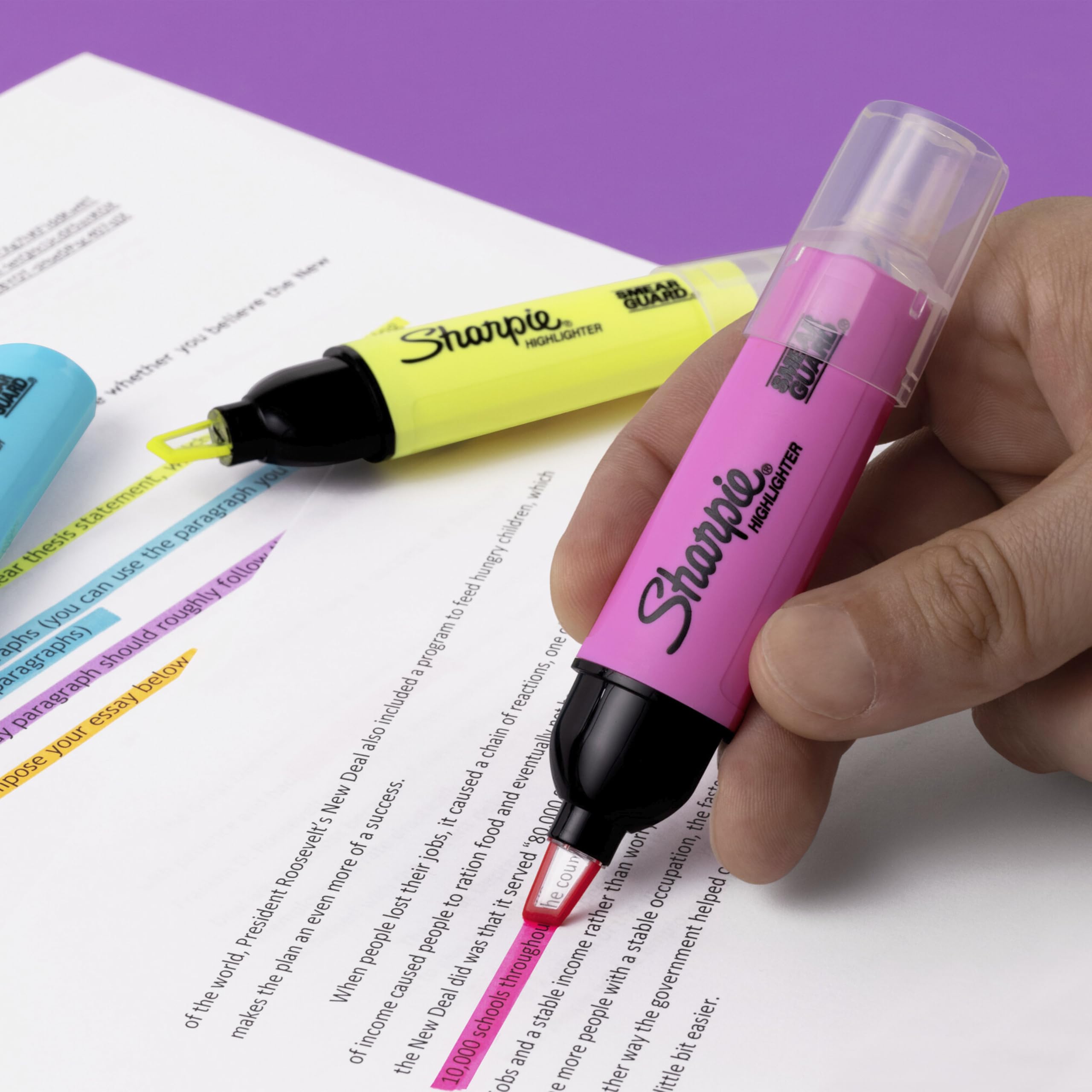 Sharpie Clear View Highlighters - See-Through Tip, Chisel Tip, Quick-Drying Ink | 8 Pack 6