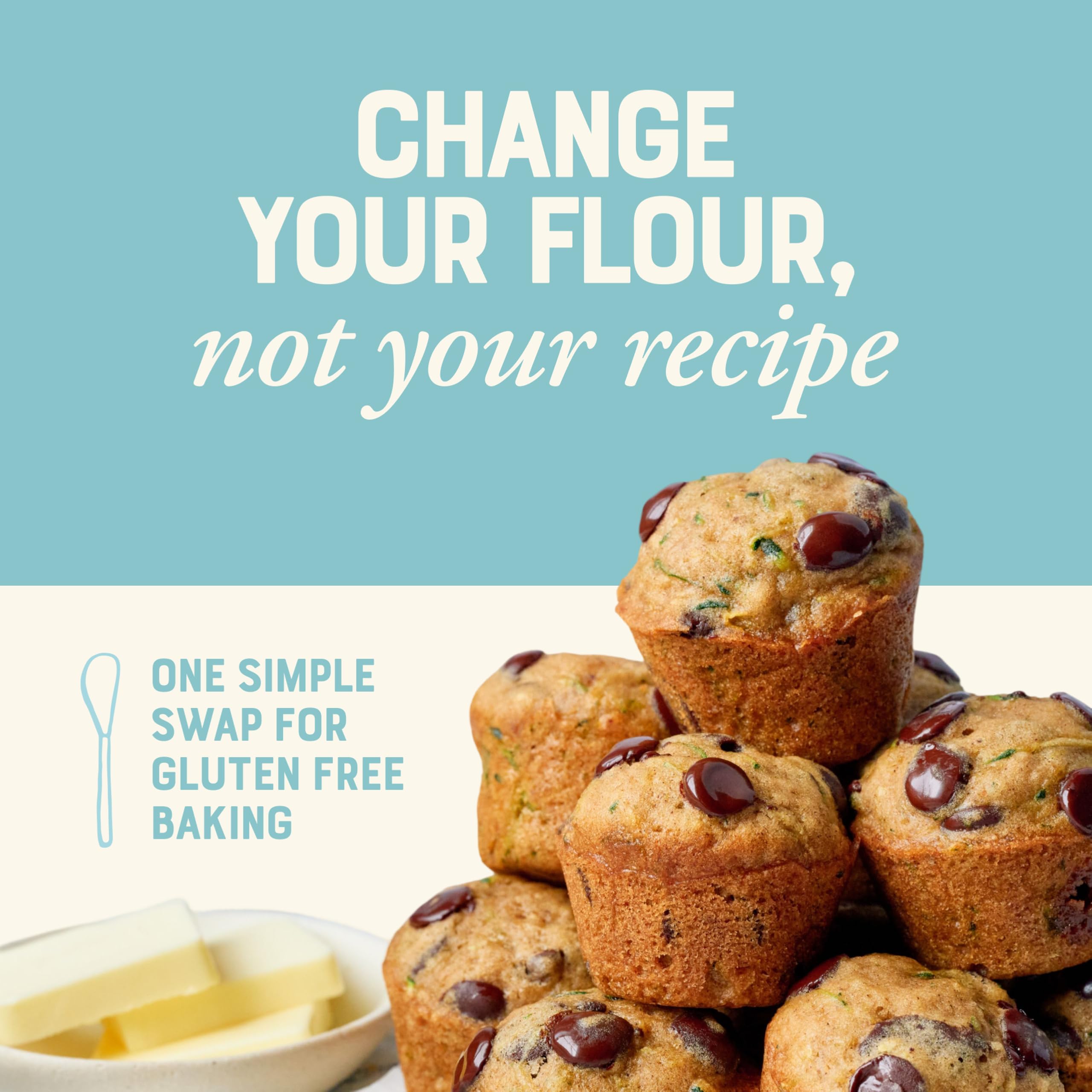 Bob's Red Mill Gluten Free 1 to 1 Baking Flour - Effortless Gluten-Free Baking | 624g Pouch 8