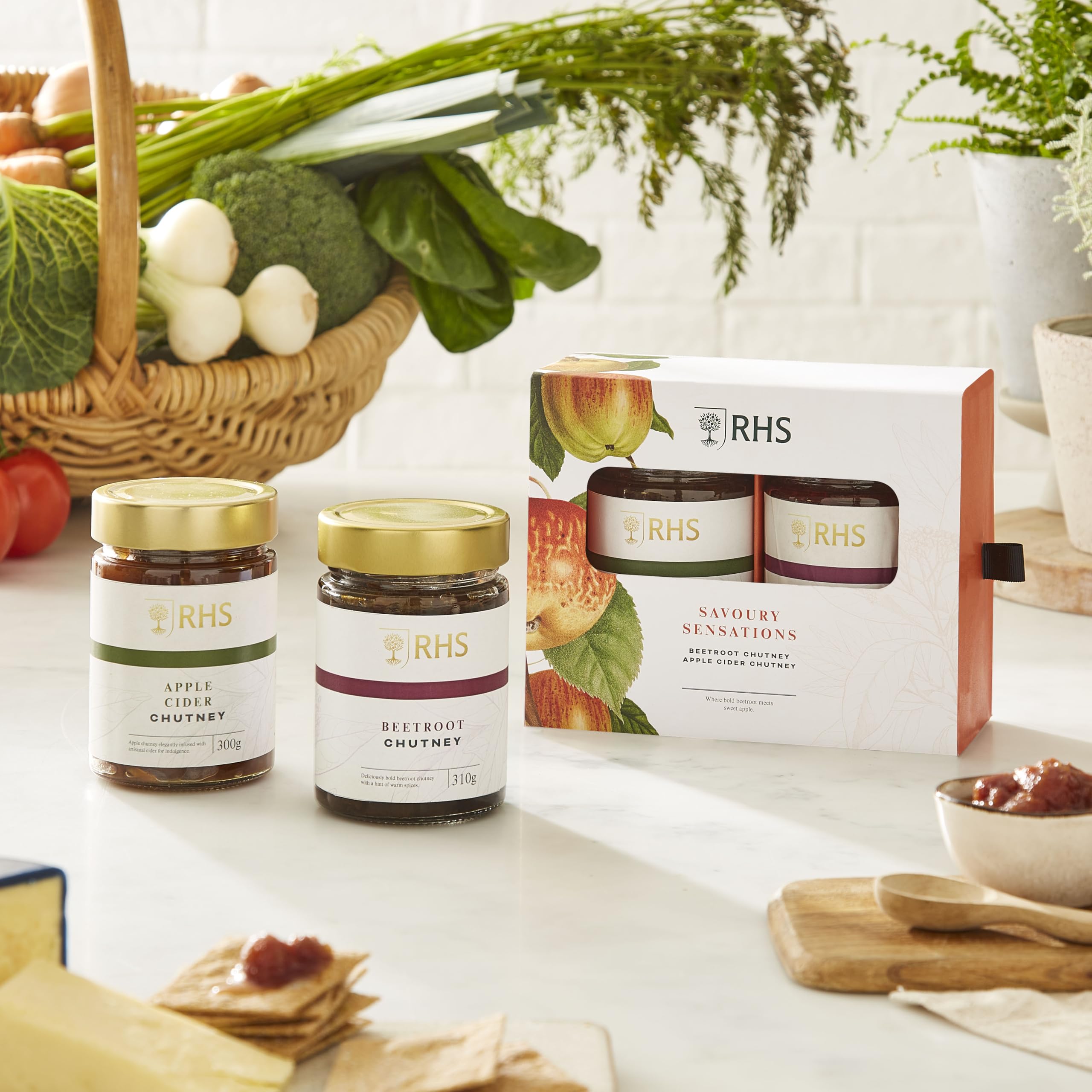 Cottage Delight RHS Savoury Sensations Chutney Gift Pack - 680g Selection 3