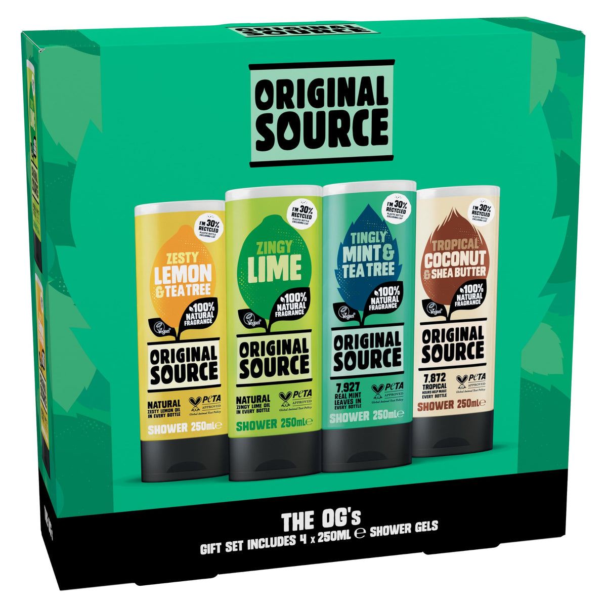 Original Source The OG's Gift Set - 4 x 250ml Shower Gels | Vegan Certified | Natural Fragrance 3