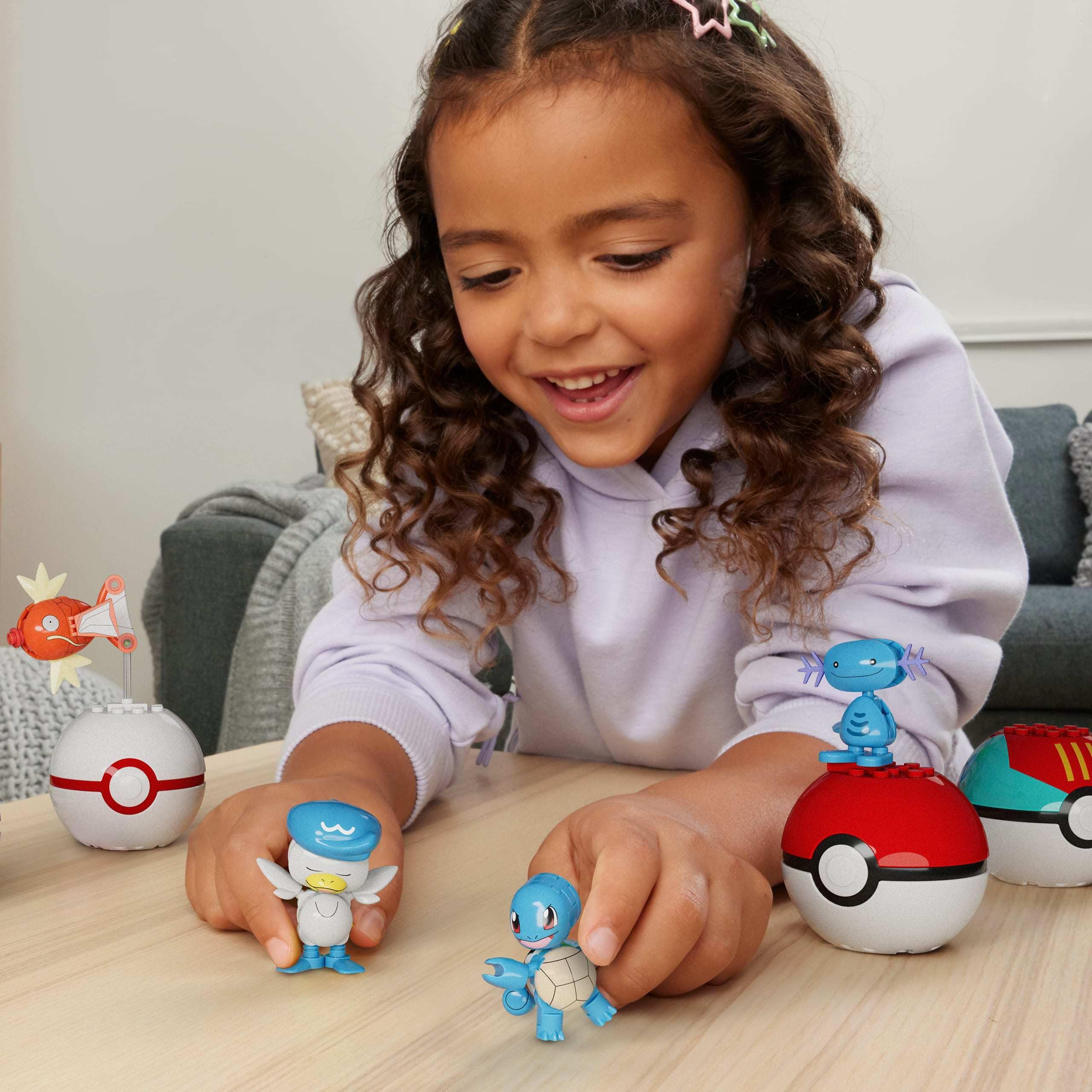 MEGA Pokémon Water-Type Trainer Team Building Set - 79-Piece Action Figure Playset for Ages 6+ 6