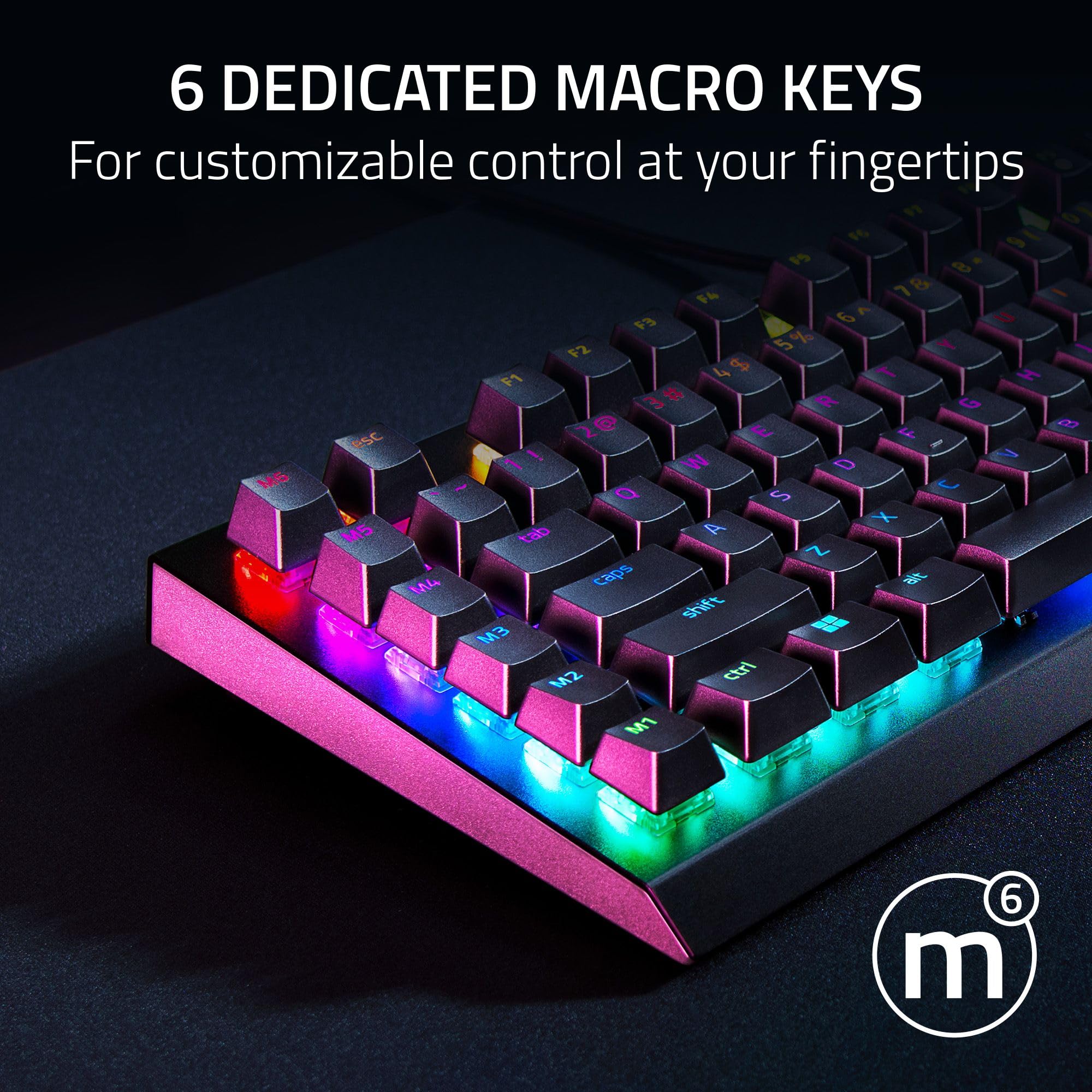 Razer BlackWidow V4 X Mechanical Gaming Keyboard - Green Clicky Switch | Chroma RGB 3