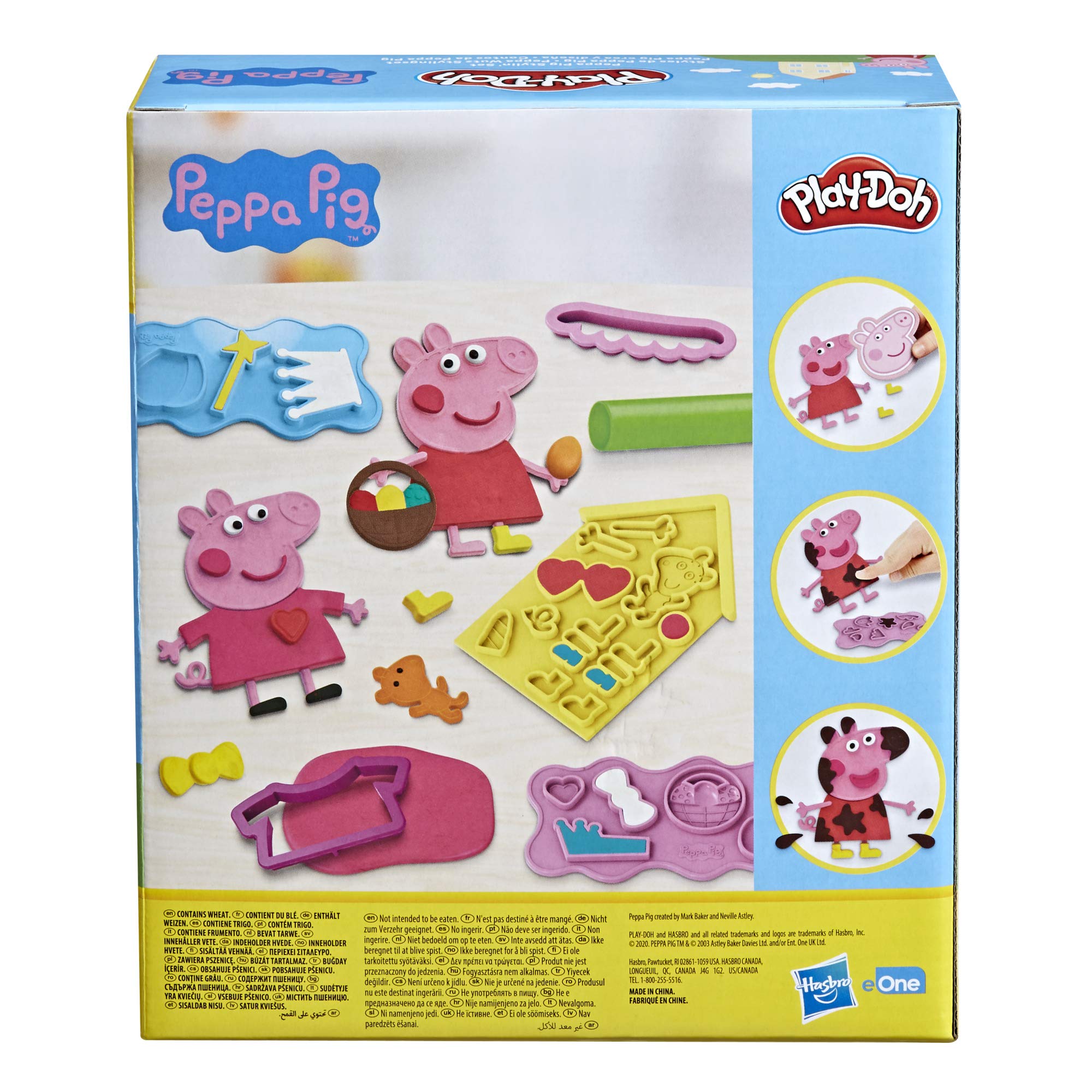 Play-Doh Peppa Pig Stylin Set - 9 Colors & 11 Accessories for Kids 3+ 7
