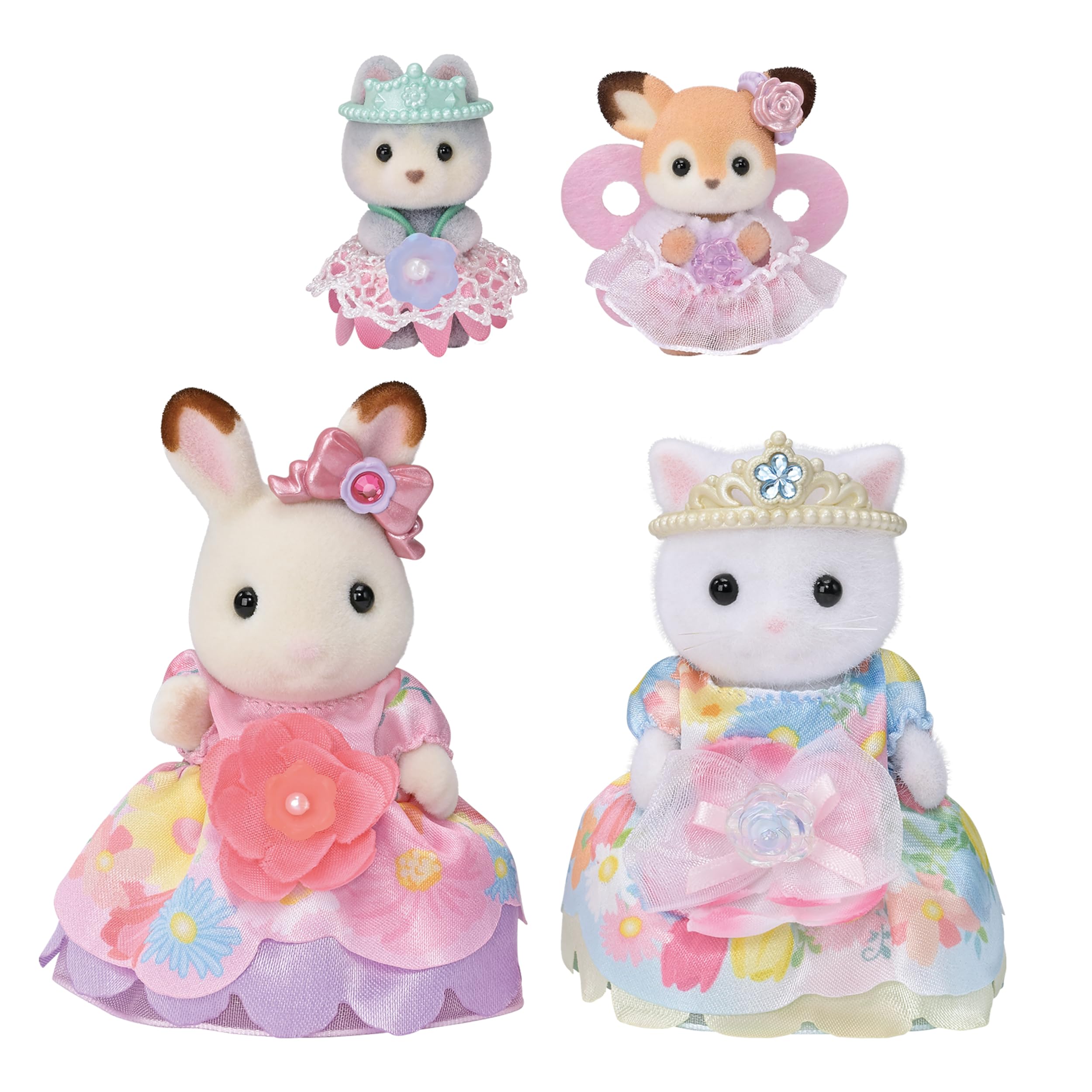 Sylvanian Families 5809 Flower Princesses Figure Set | 4 Figures | Ages 3+