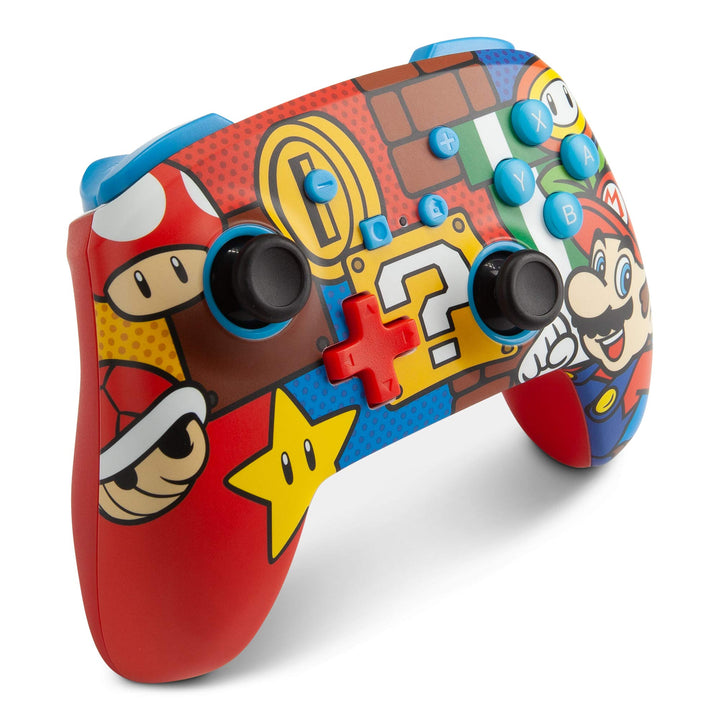 PowerA Enhanced Wireless Gamepad for Nintendo Switch - Mario Pop Design