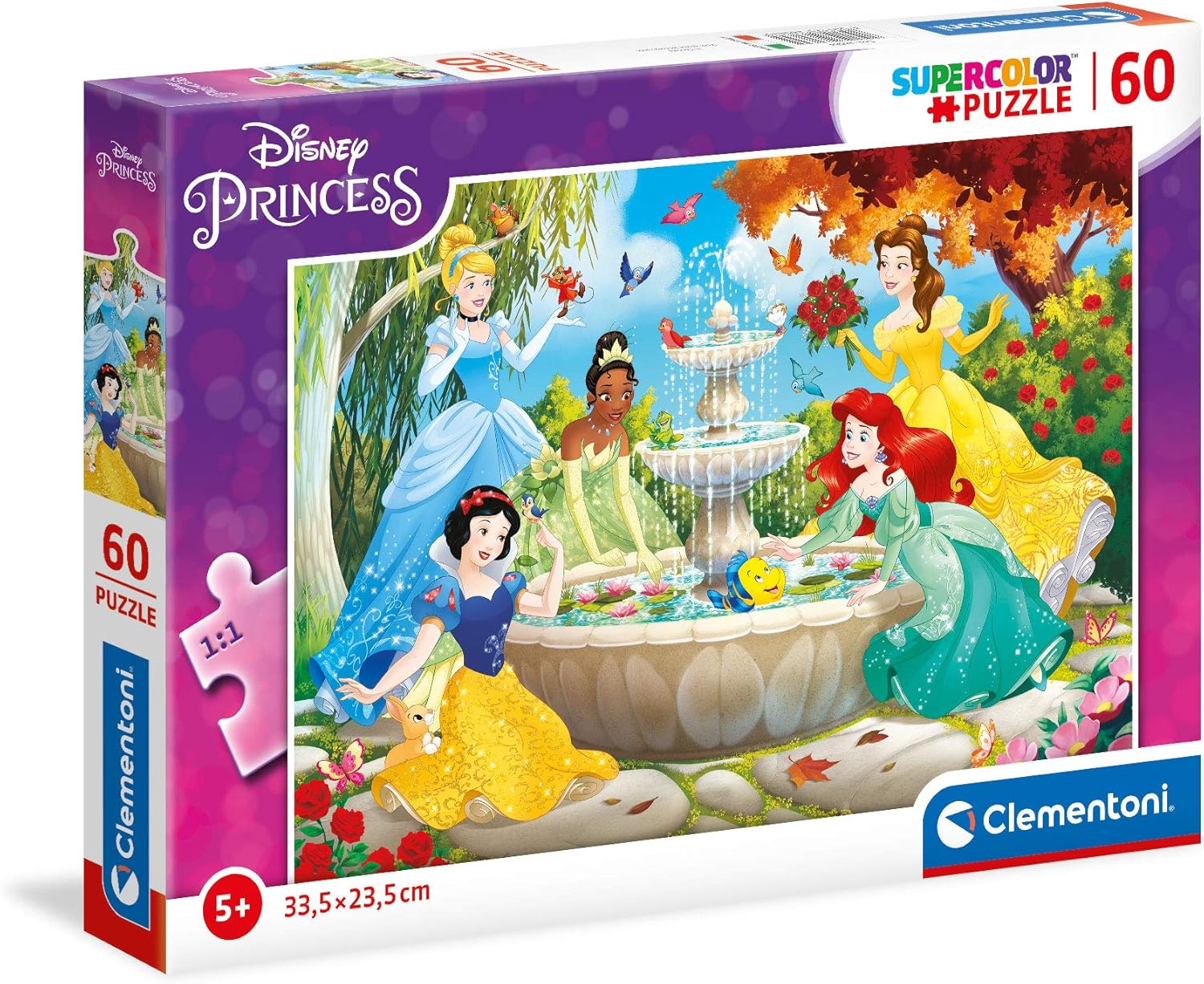 Clementoni Princess Supercolor Puzzle - 60 Pieces for Kids Ages 5+ 1