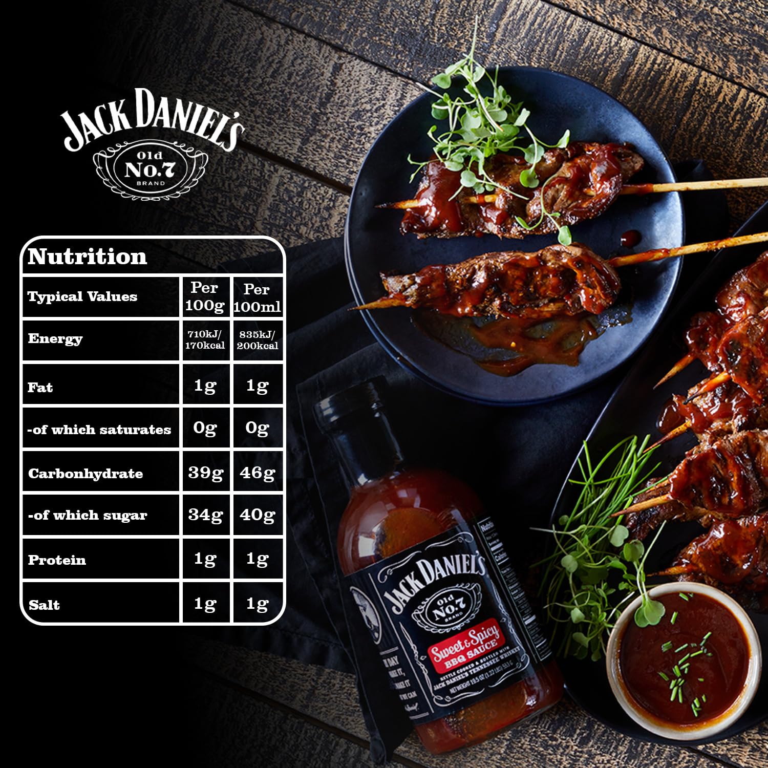 JACKDANIEL'S Sweet & Spicy BBQ Sauce - Gluten Free, 280g Bottle 5