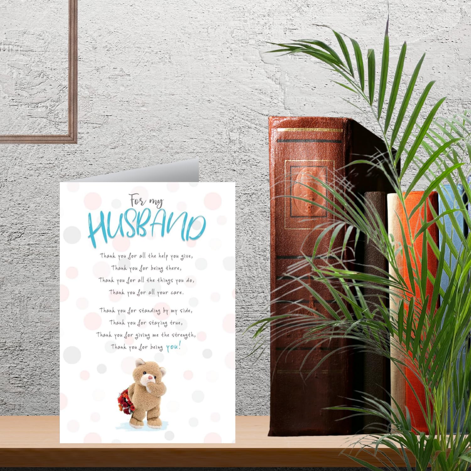 Emotional Rescue Stuffed With Love Husband Anniversary Card from Wife | 15.2 x 22.9 cm 4