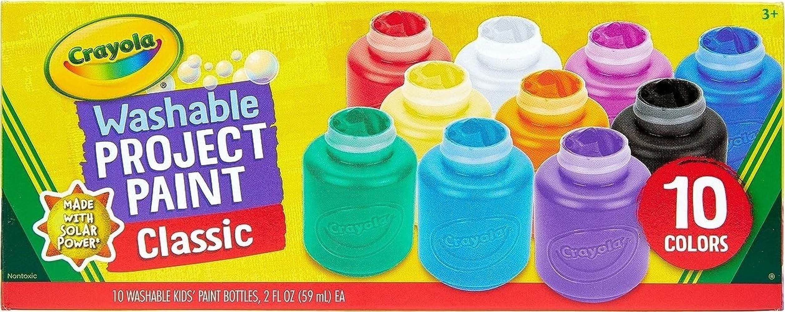 CRAYOLA Washable Kids Paint Set - 10 Classic Colors | Tempera Paint | Ages 3+ 1