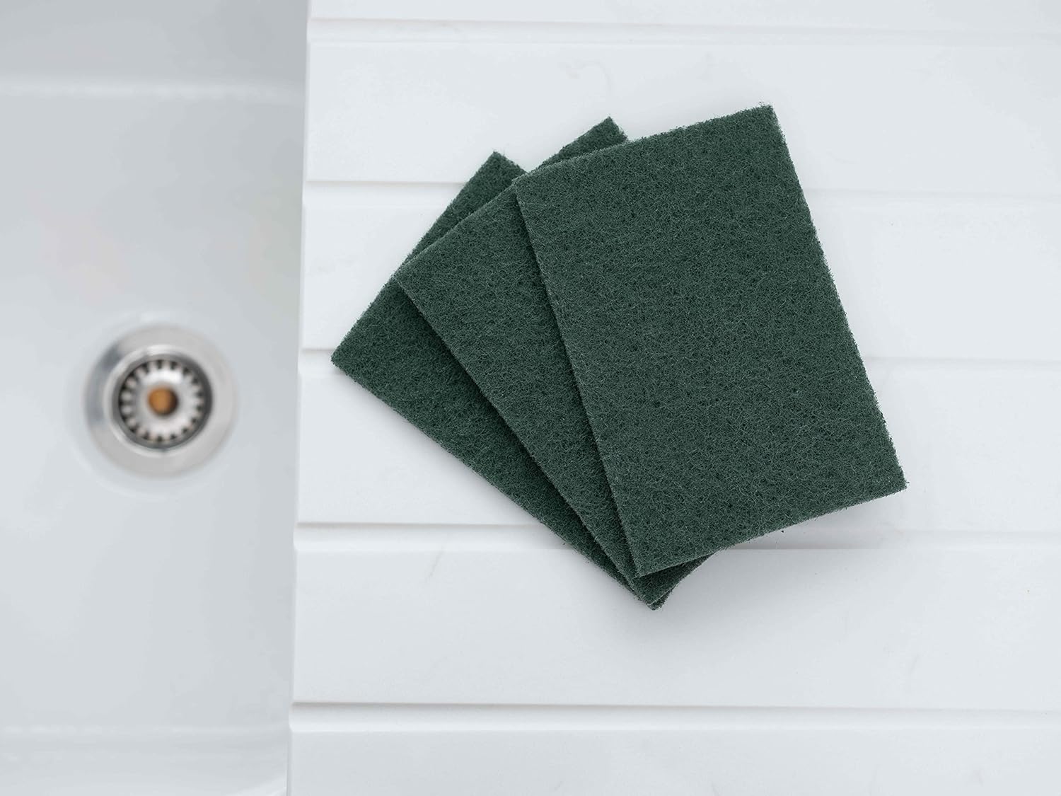 Addis Fairy Original Extra Strong Scourer Pads, Pack of 3, Mixed Colours (Green, Black & Red) 7