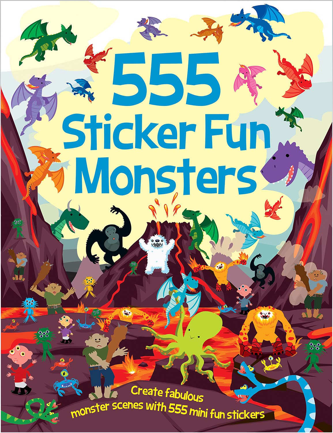 Two Windmills Limited 555 Sticker Fun: Monsters | 500+ Stickers | Ages 5-7 | Paperback