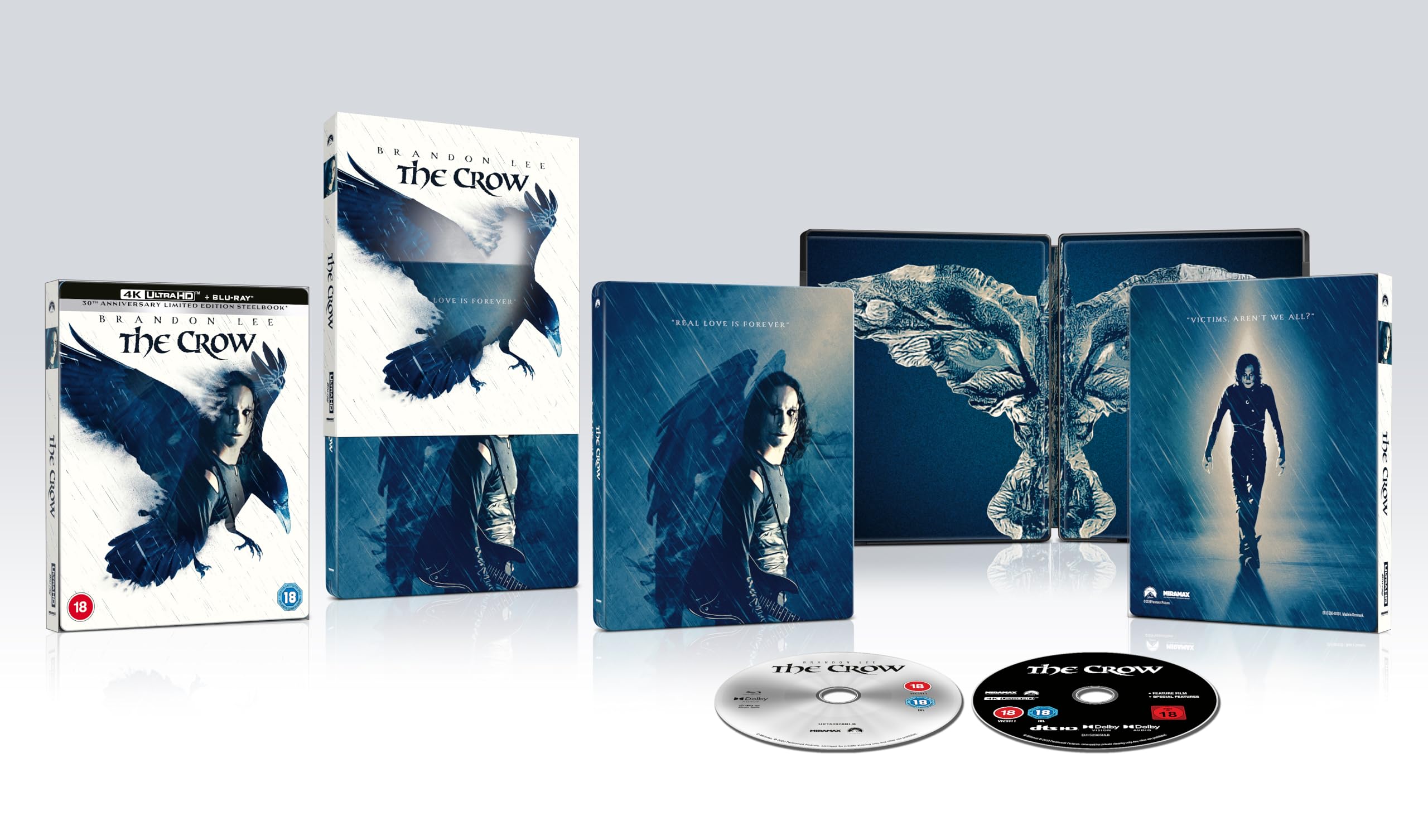 The Crow 4K UHD Steelbook [Blu-ray] [Region A & B & C]