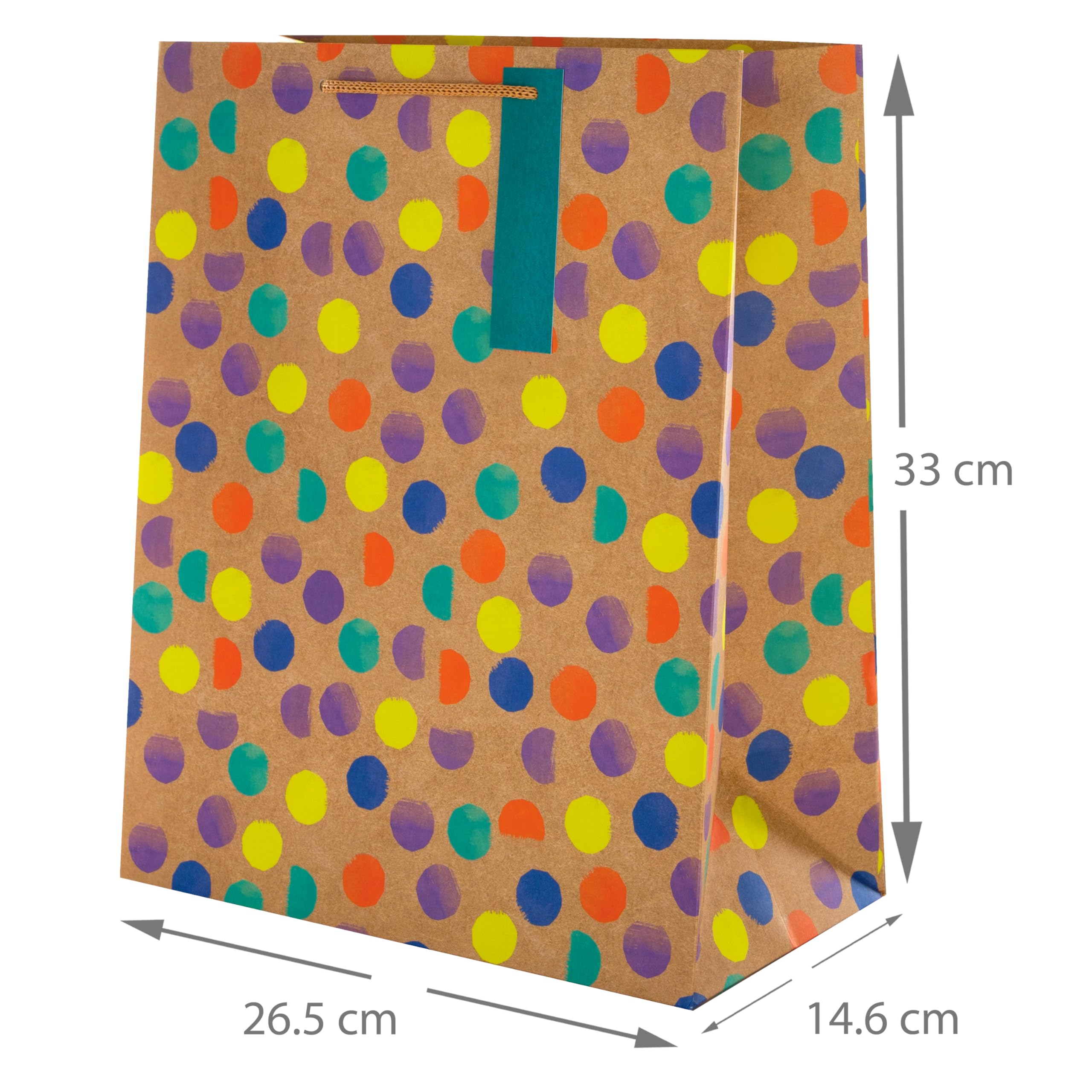 Hallmark Large Multi-Occasion Birthday Gift Bags - Pack of 4 in Polka-Dot Design 3