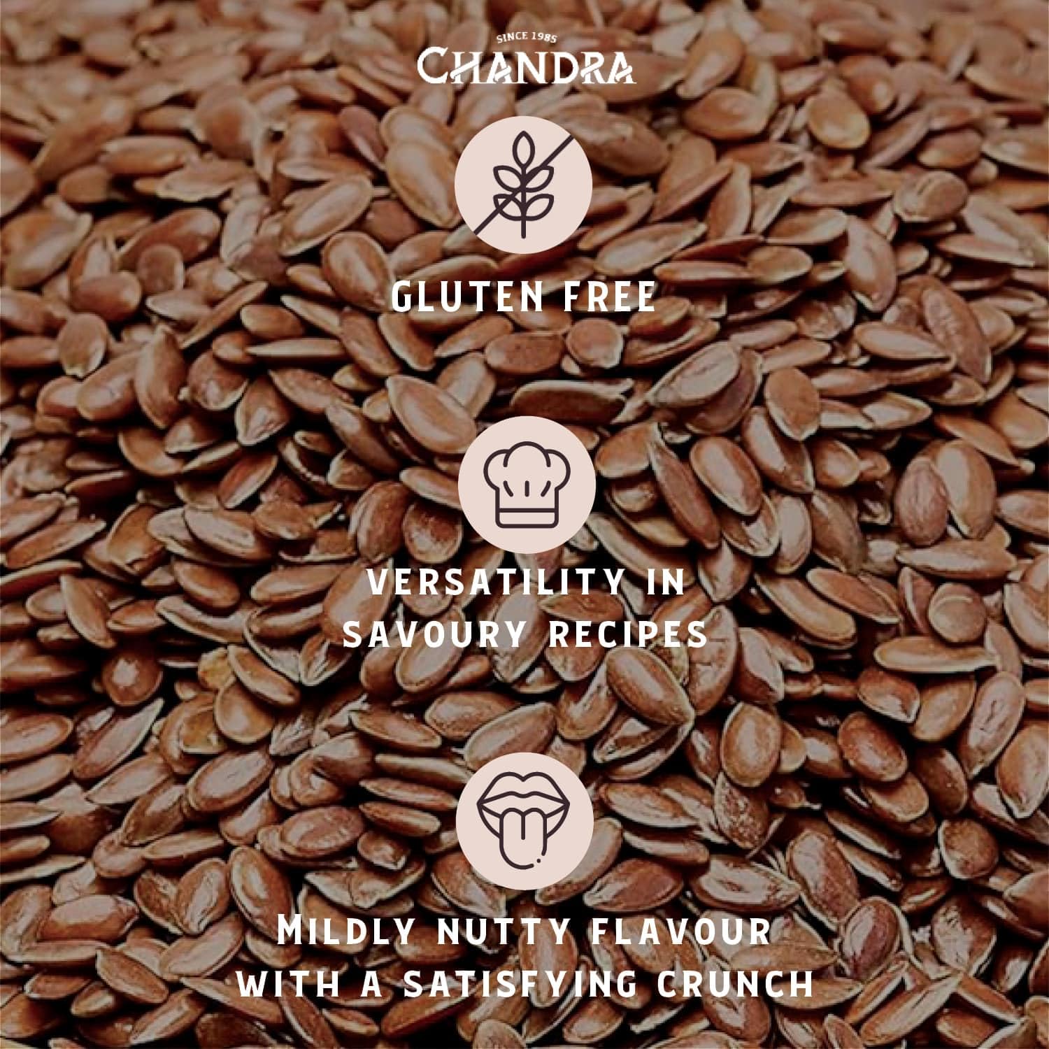 CHANDRA Whole Foods Flax Seeds - 1KG Pack | High Fibre, Low Carb | Vegan & Keto Friendly 4