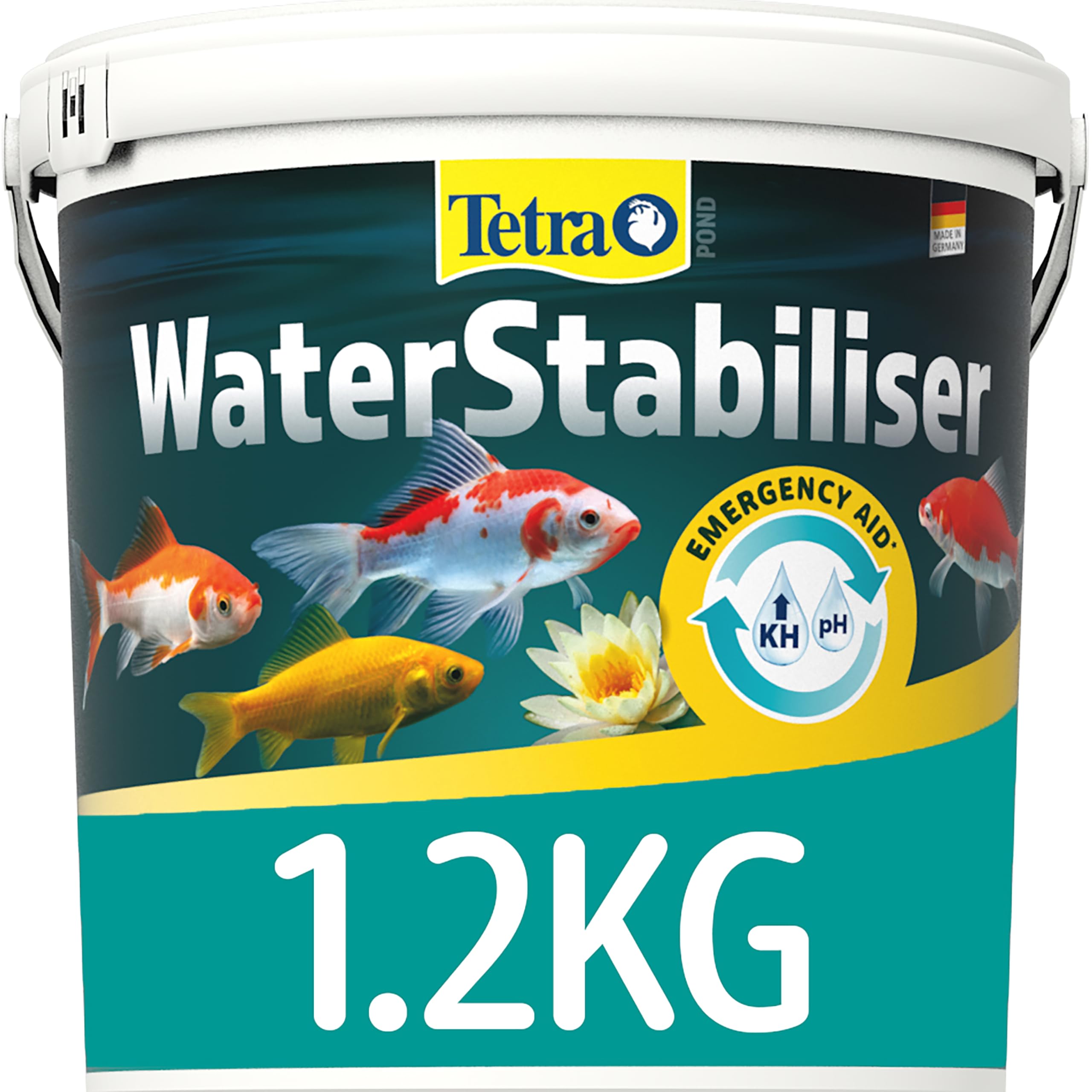 Tetra Pond Water Stabilizer Powder - Stabilizes KH and pH for Healthy Pond Water | 1.2 kg 1