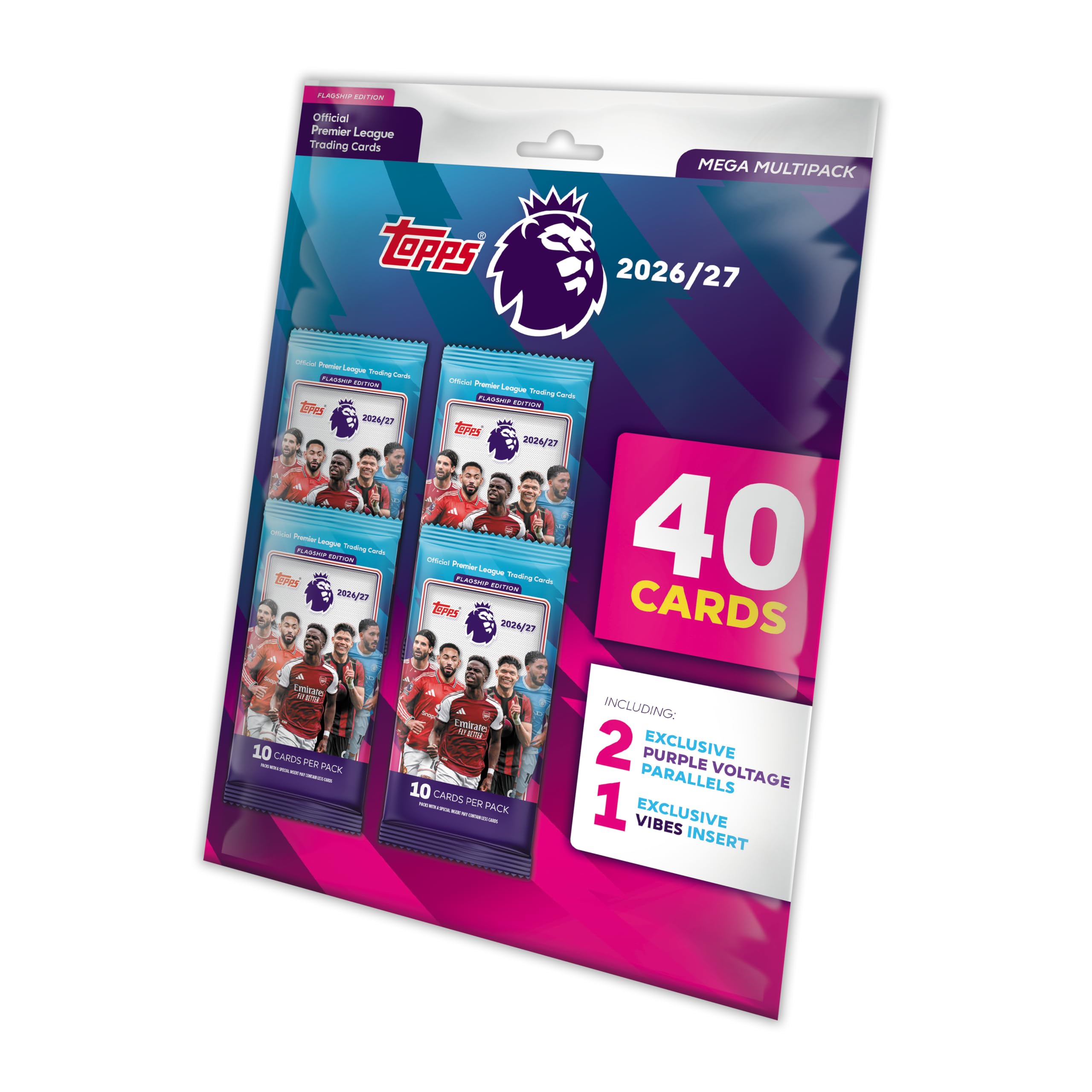 Topps Premier League 2026/27 Trading Cards - Mega Multipack | 40 Cards | Official Licensed Product 1