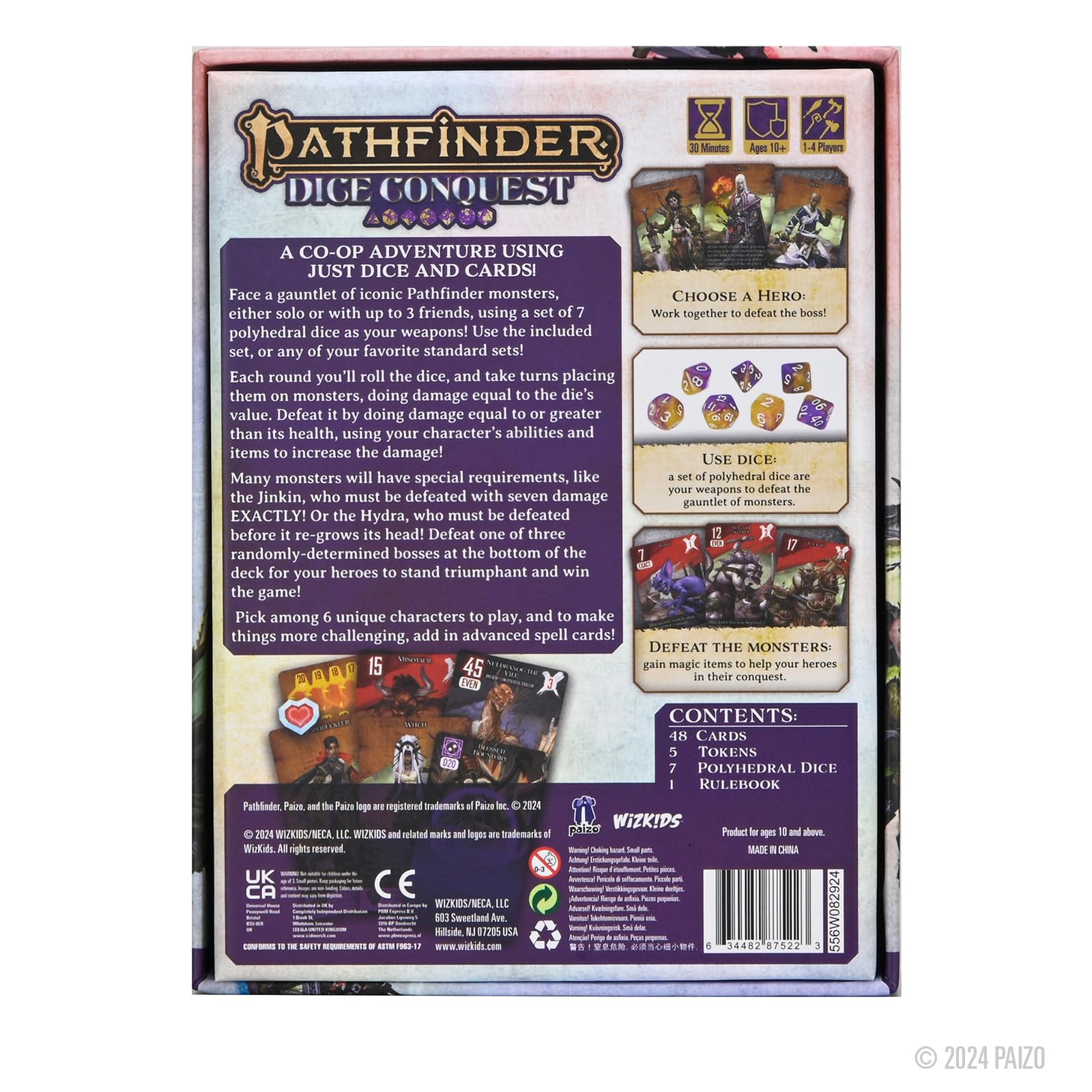 WizKids Pathfinder Dice Conquest Card Game | Solo or Co-op for up to 4 Players | Includes 7 Polyhedral Dice 2