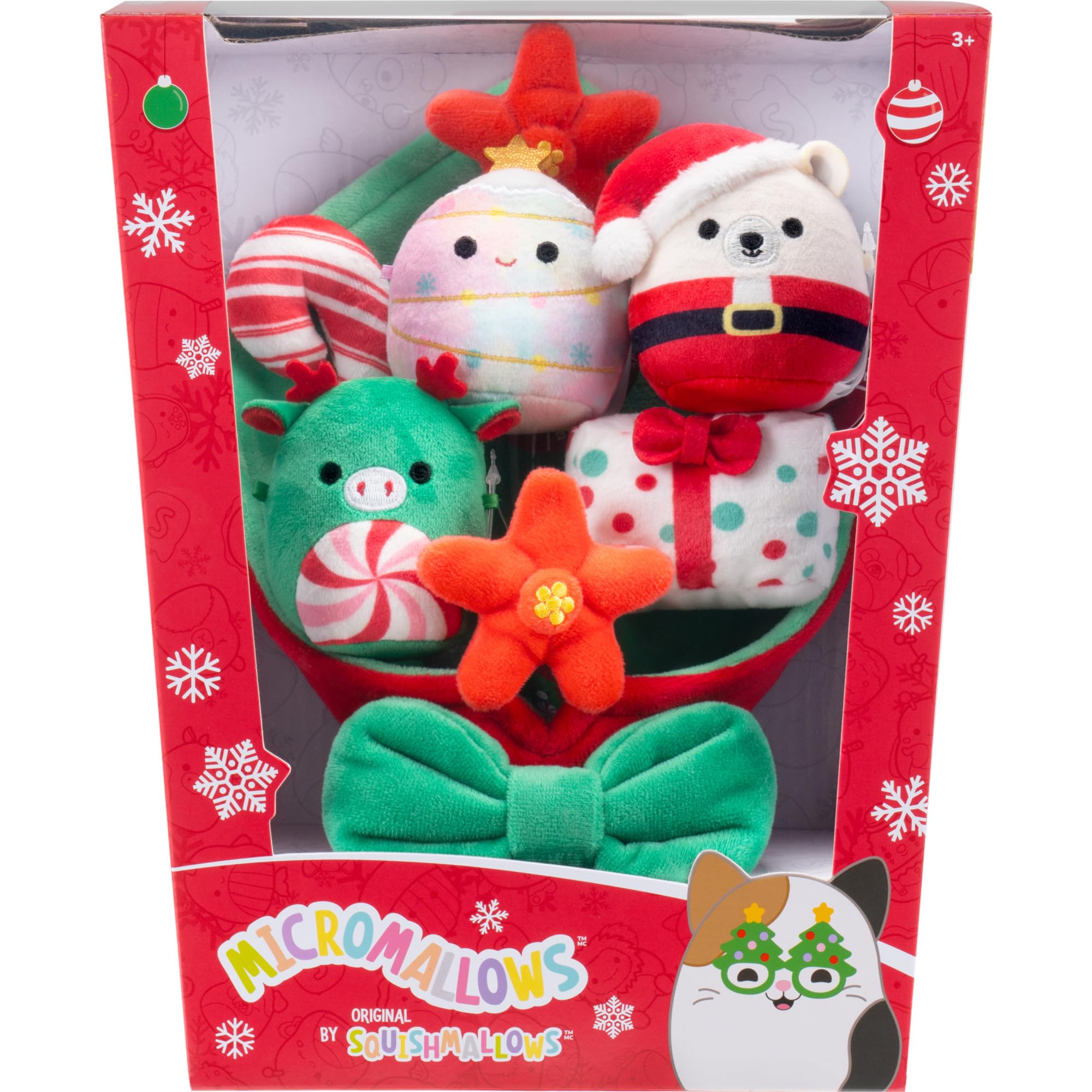 Squishmallows Micromallows Holiday Bouquet - 3 x 2.5-inch Plush, 9.5-inch Bouquet 2