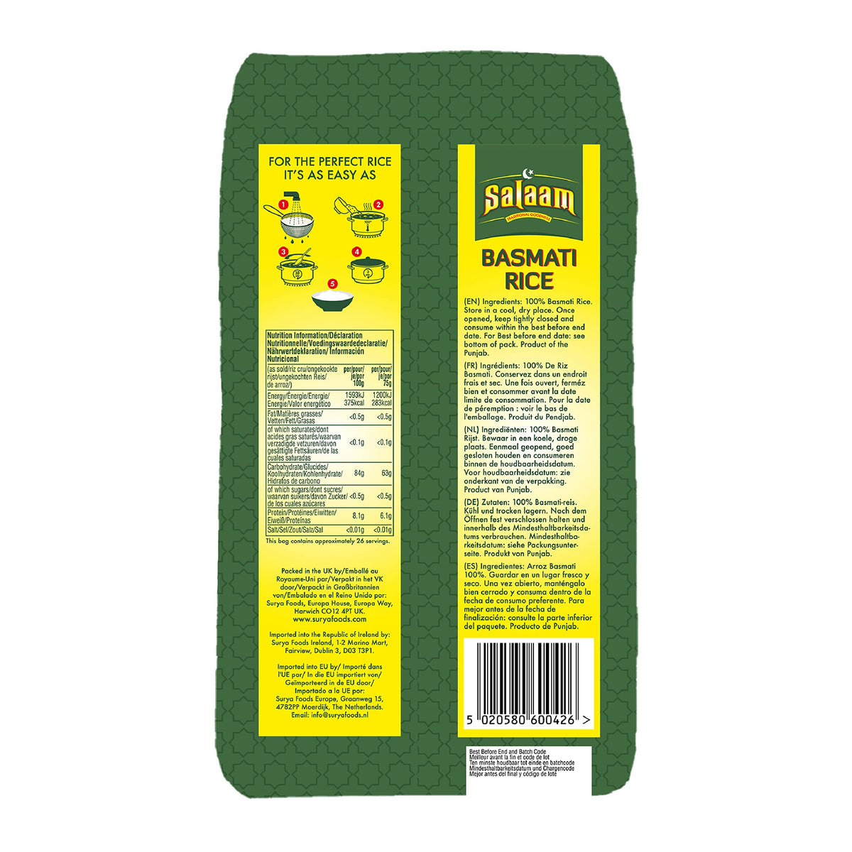 Salaam Basmati Rice - 6 x 2 kg