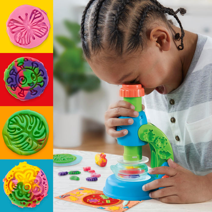 Play-Doh Light & Look Microscope Playset - Educational Science Toy for Kids 3+