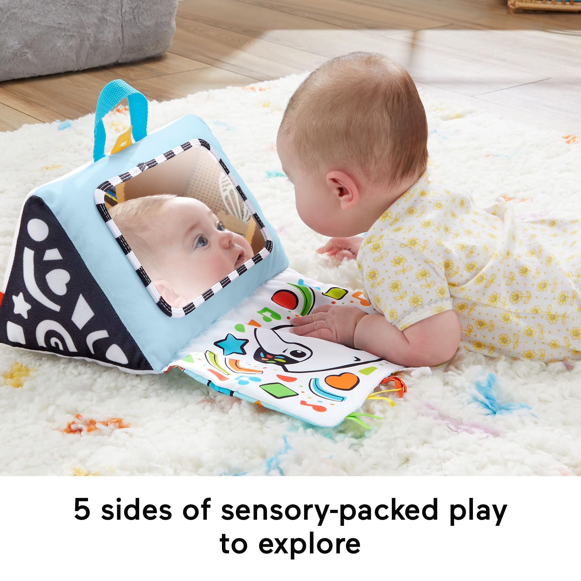Fisher-Price Kick & Play Soft Piano - Musical Baby Toy for Tummy Time & Sensory Play 8
