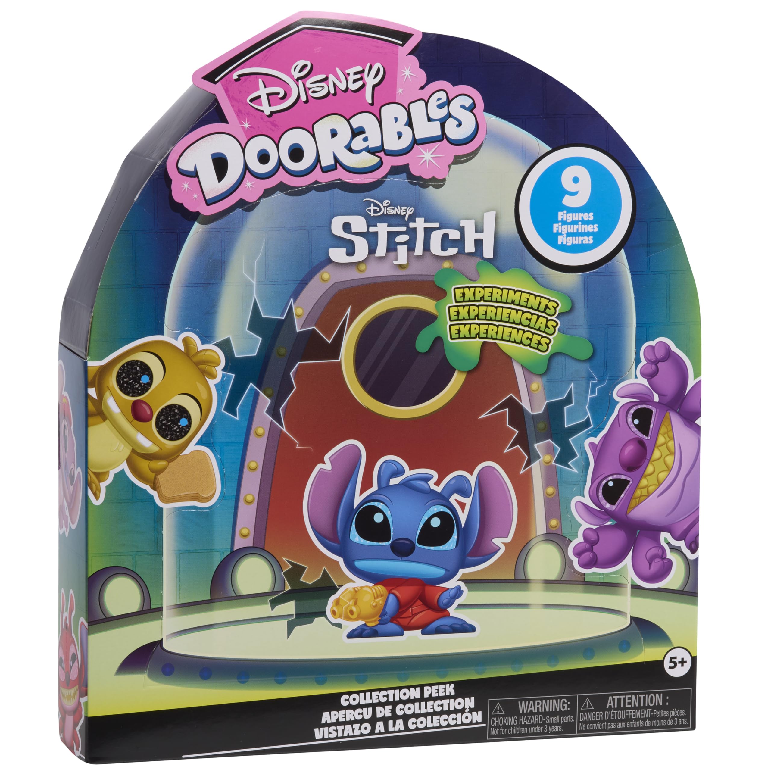 Just Play Disney Doorables Stitch Experiments Collection Peek - 9-Piece Alien Figurine Set 14