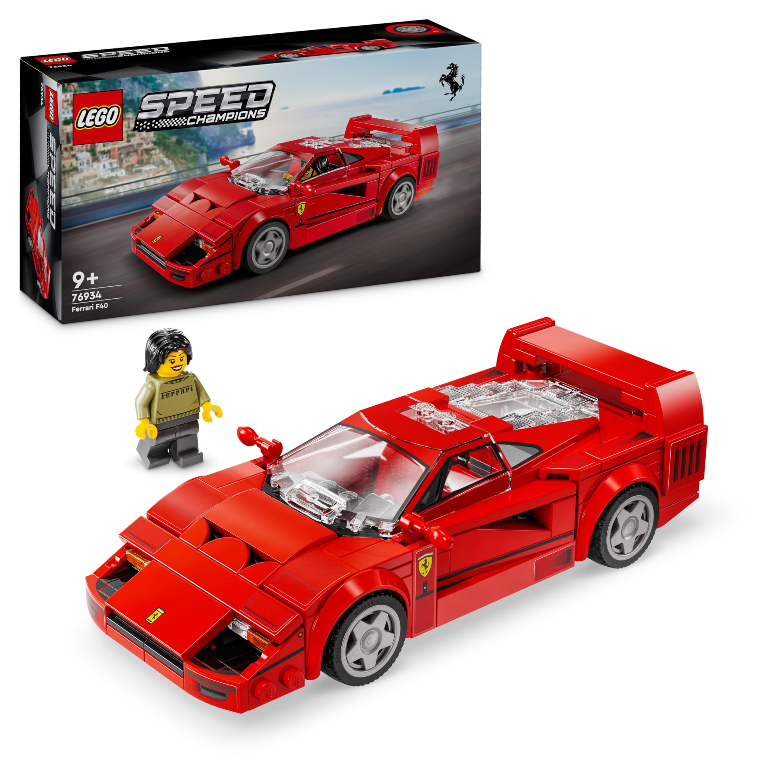 LEGO Speed Champions Ferrari F40 Supercar Building Set - Ages 9+ 1