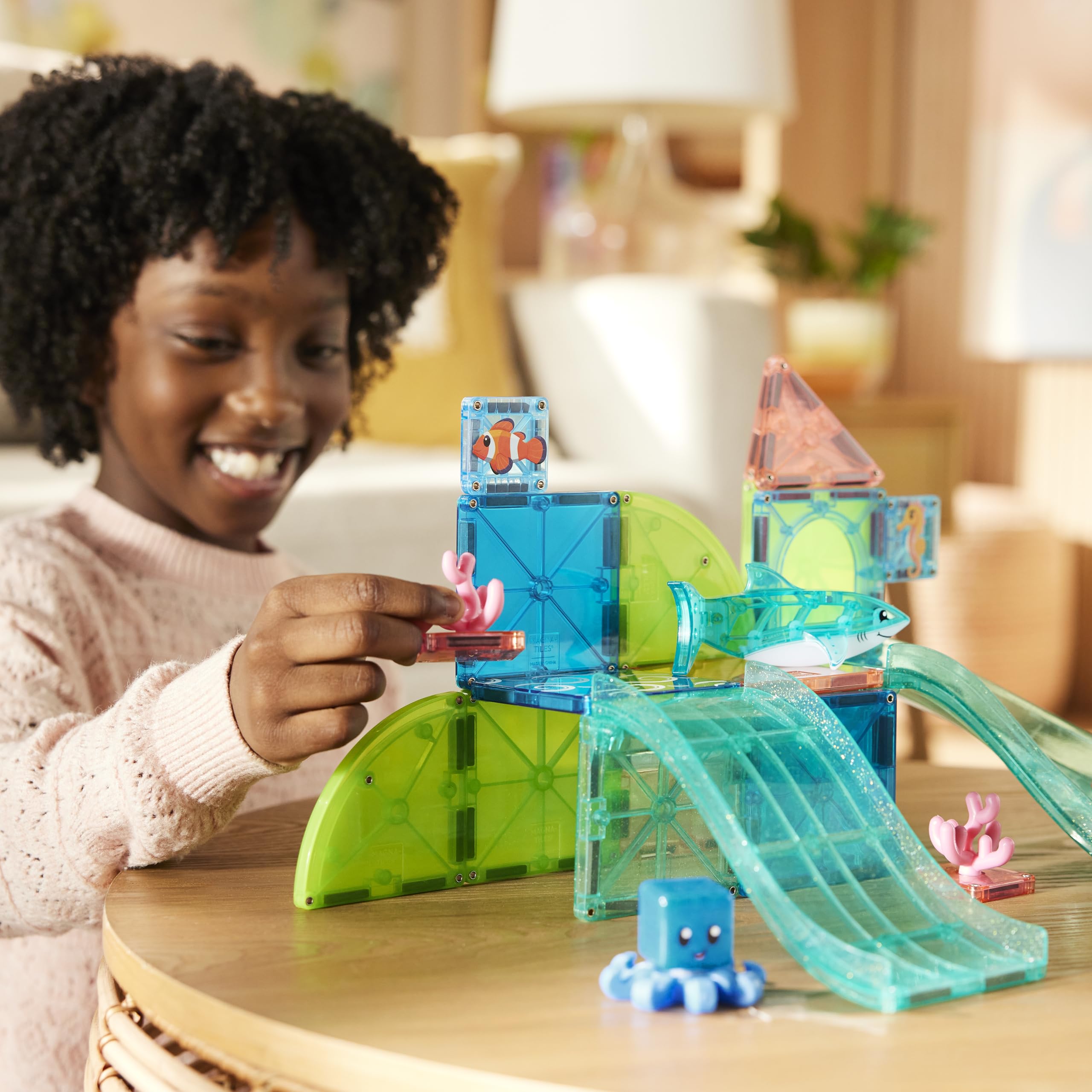 Magna-Tiles Coral Reef 25-Piece Magnetic Construction Set | Ages 3+ | Multicolored 3