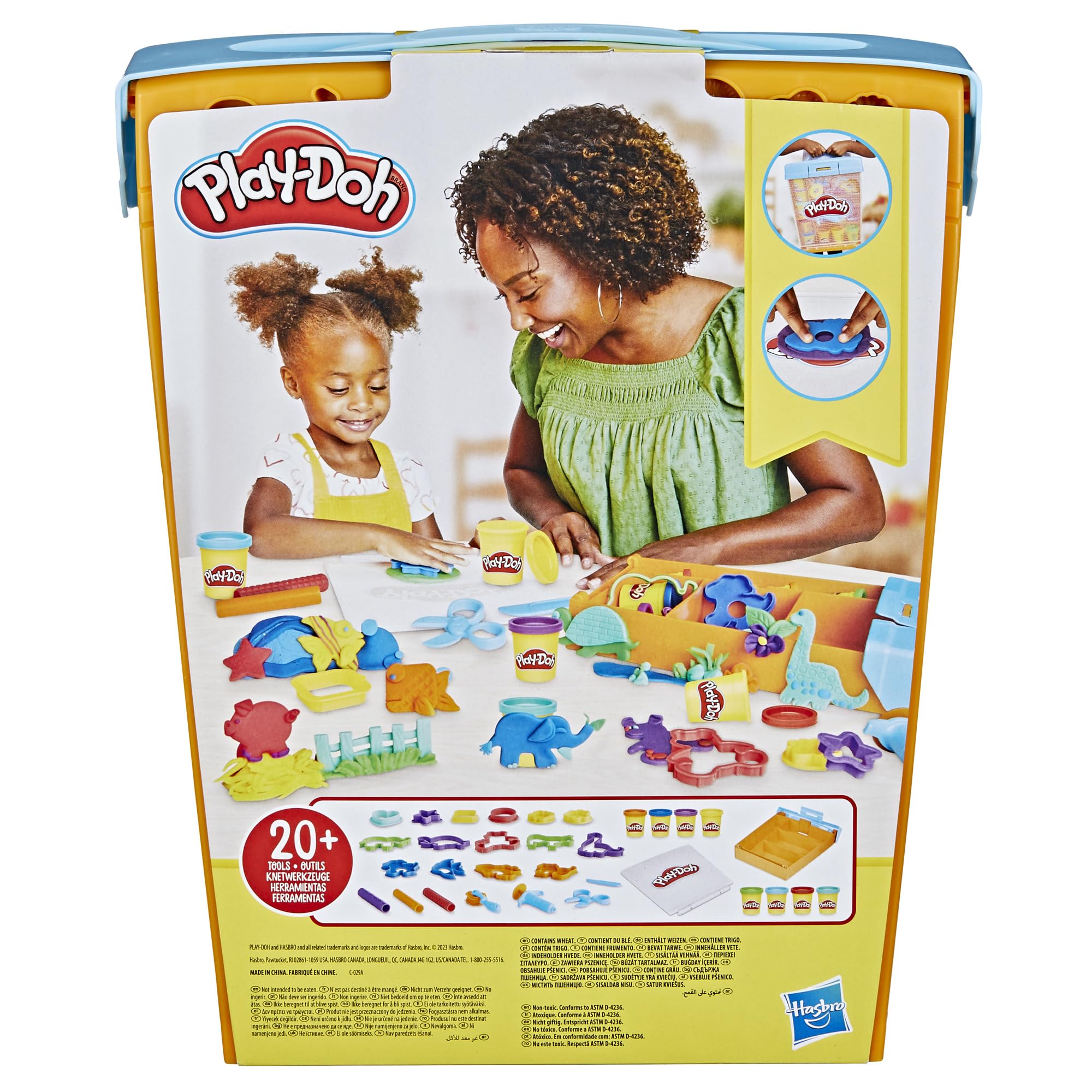 Play-Doh Imagine Animals Storage Set - 8 Cans Compound & 22 Accessories | Ages 3+ 9