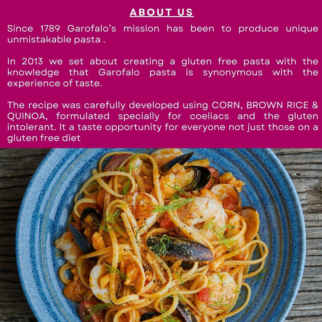 Garofalo Gluten Free Linguine Italian Dried Pasta, 400g - Coeliac & Vegan Friendly