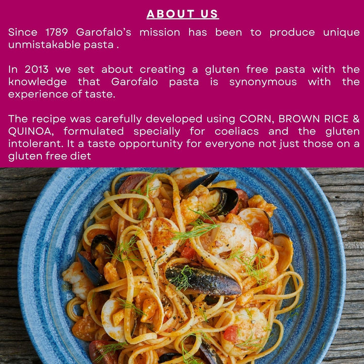 Garofalo Gluten Free Linguine Italian Dried Pasta, 400g - Coeliac & Vegan Friendly