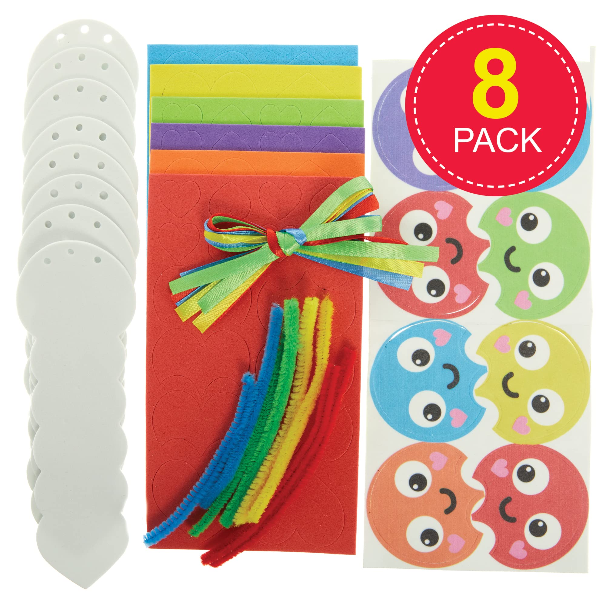 Baker Ross FX455 Caterpillar Rainbow Love Heart Bookmark Craft Kit - Pack of8 6