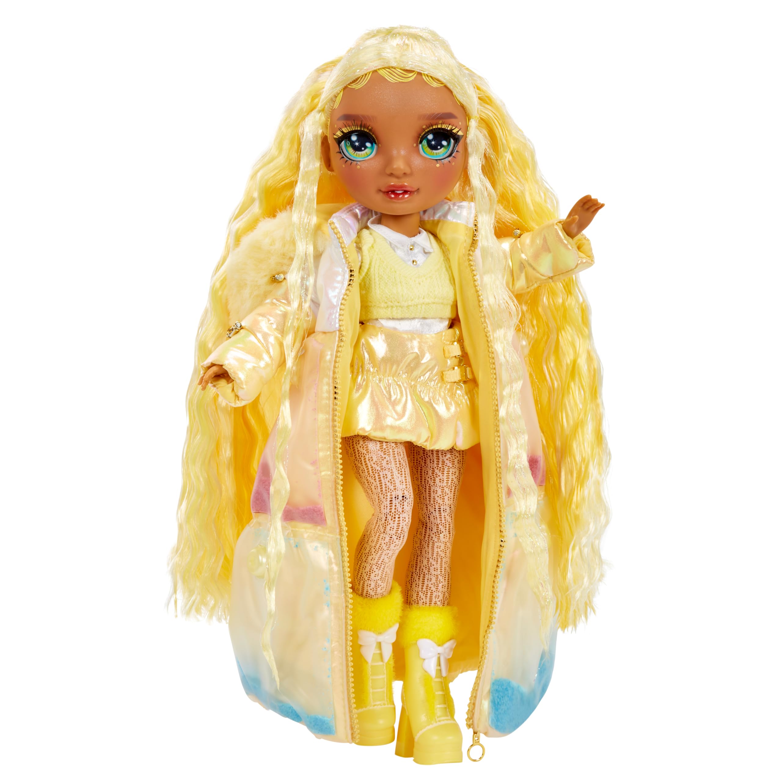 Rainbow High Winter Wonderland - Sunny (Yellow) - 28 cm Fashion Doll with Magic Snow Outfit 11