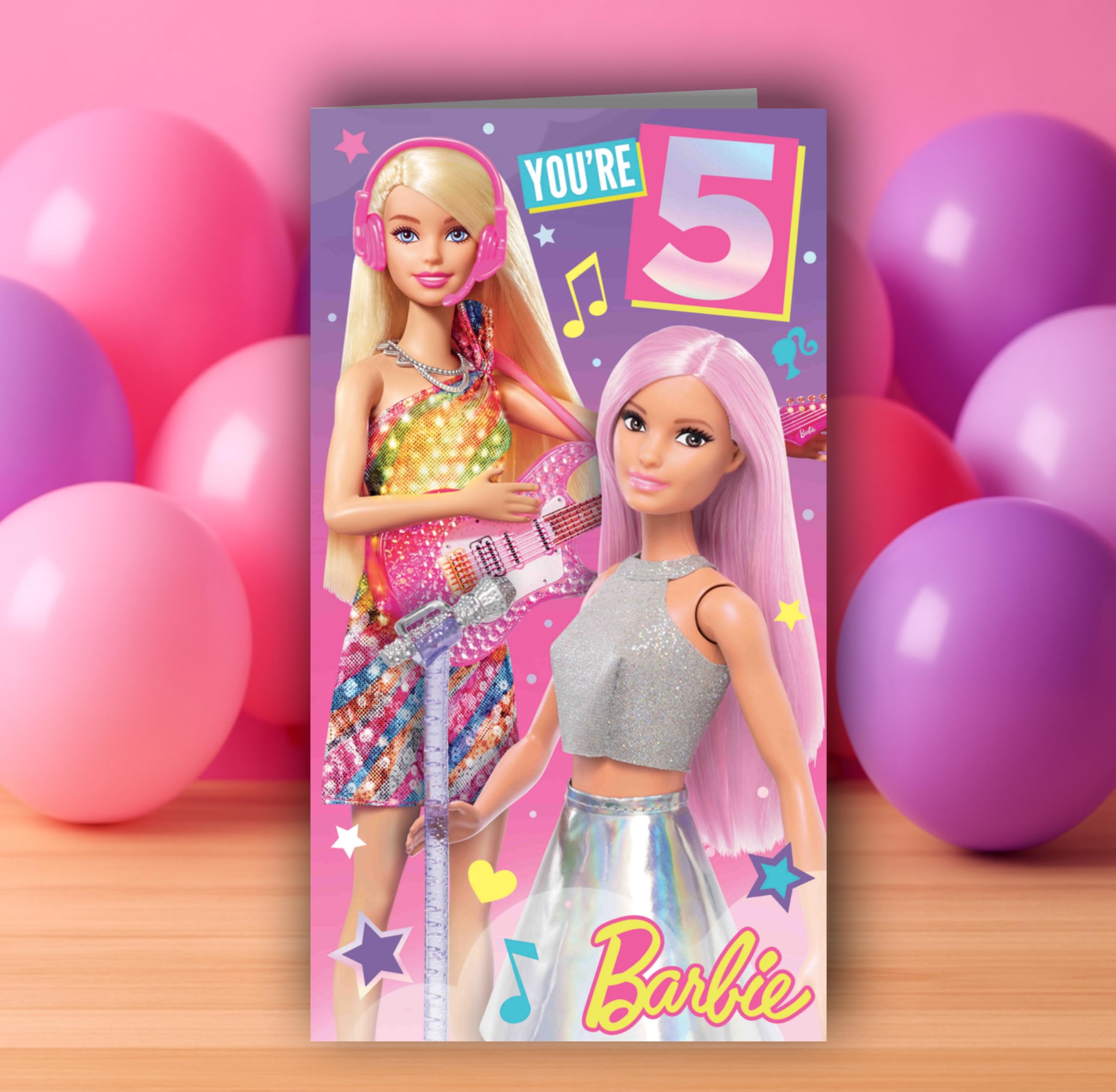 Barbie Birthday Card - Age 5 Greeting Card for Girls | Danilo Promotions LTD 3