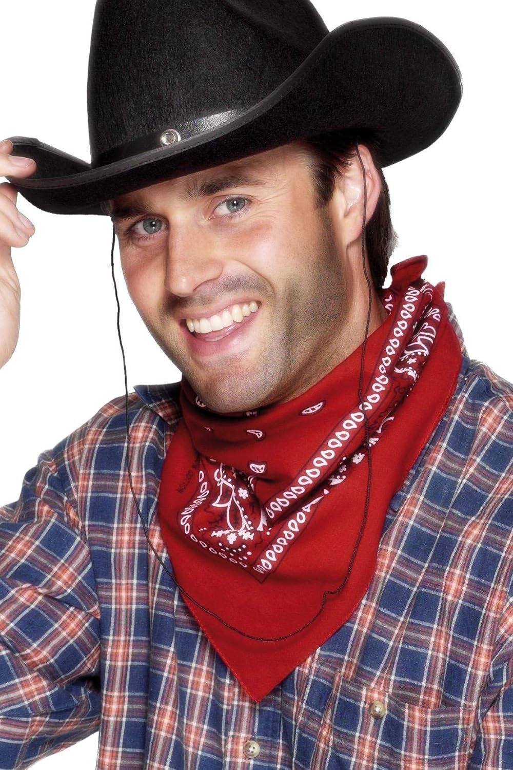 Smiffy's Cowboy Bandana Western Design - Red 1