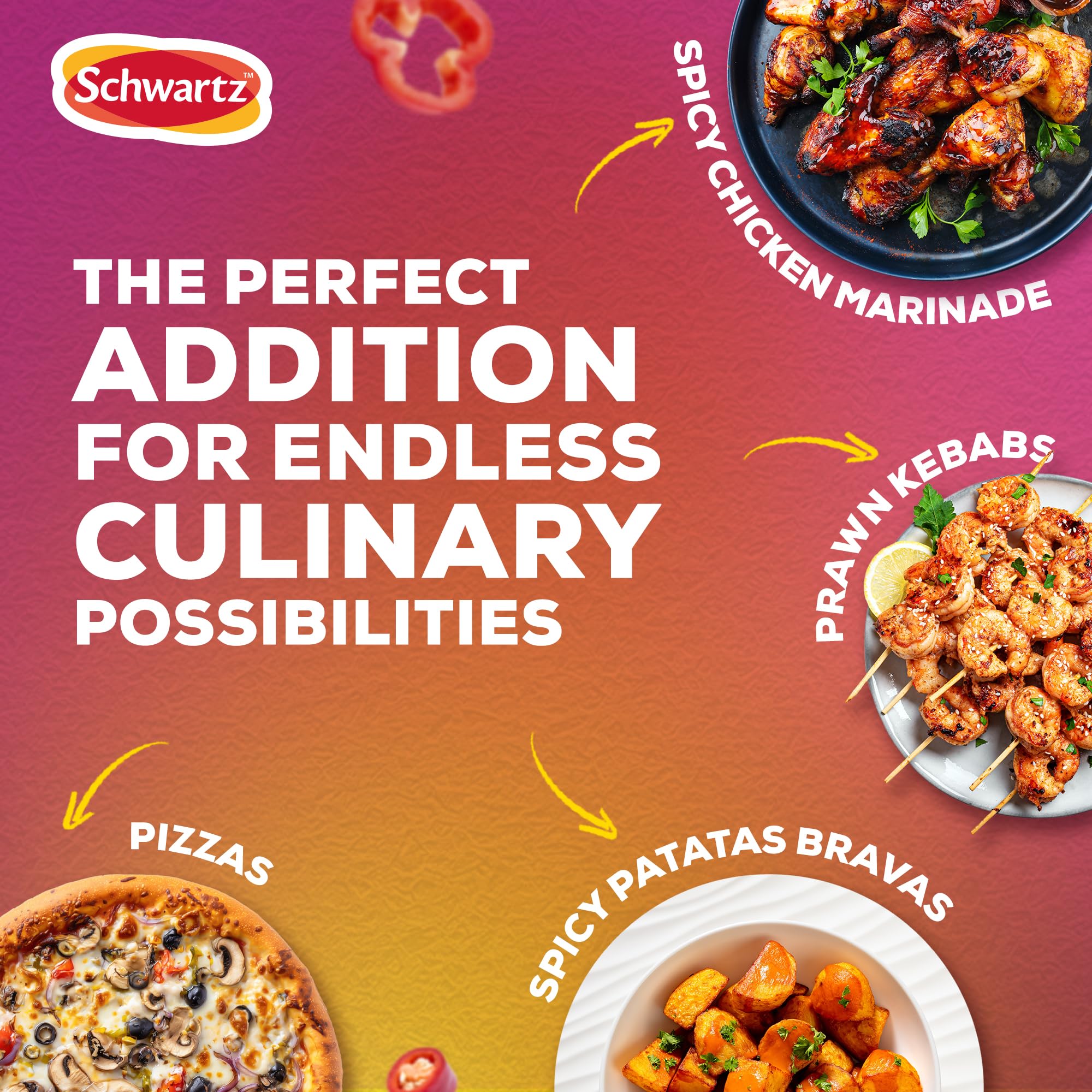 Schwartz Piri Piri Seasoning - Hot, No Artificial Colours or Flavours | 320g 4