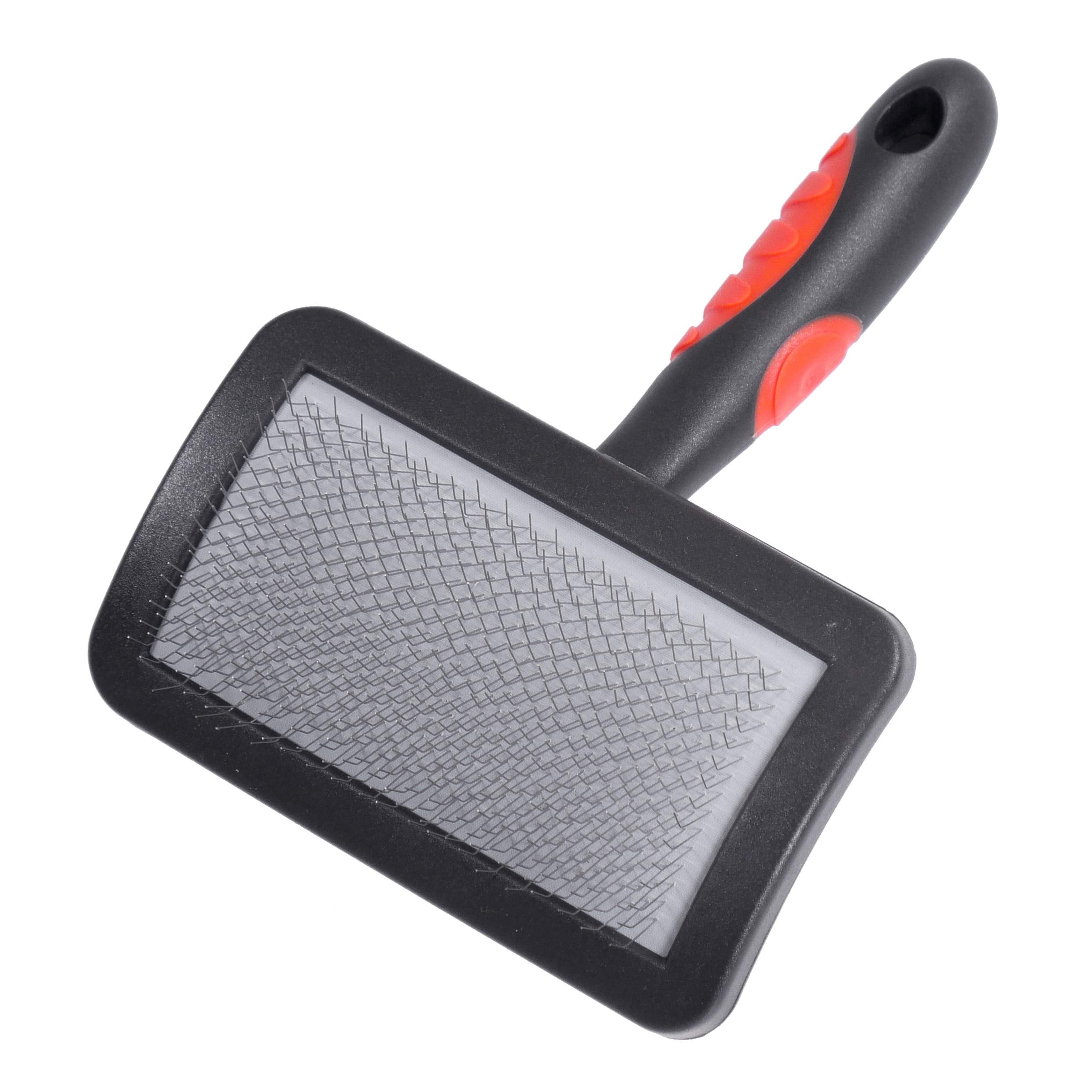 Rosewood Soft Protection Slicker Brush Large for Long Fur Dogs | De-Matting Tool | Ergonomic Grip