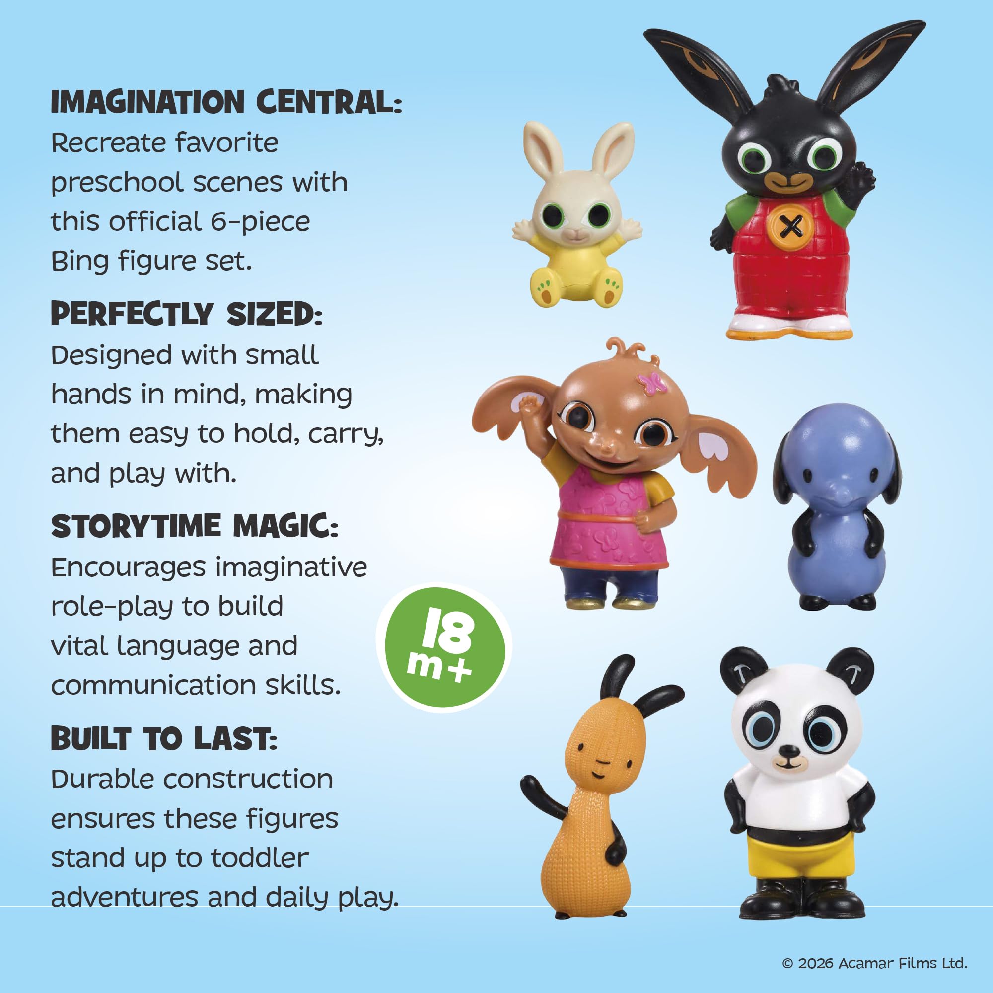 Rainbow Designs Bing & Charlie Twin Pack Figures - Miniature Figures for Ages 18 Months+ 2