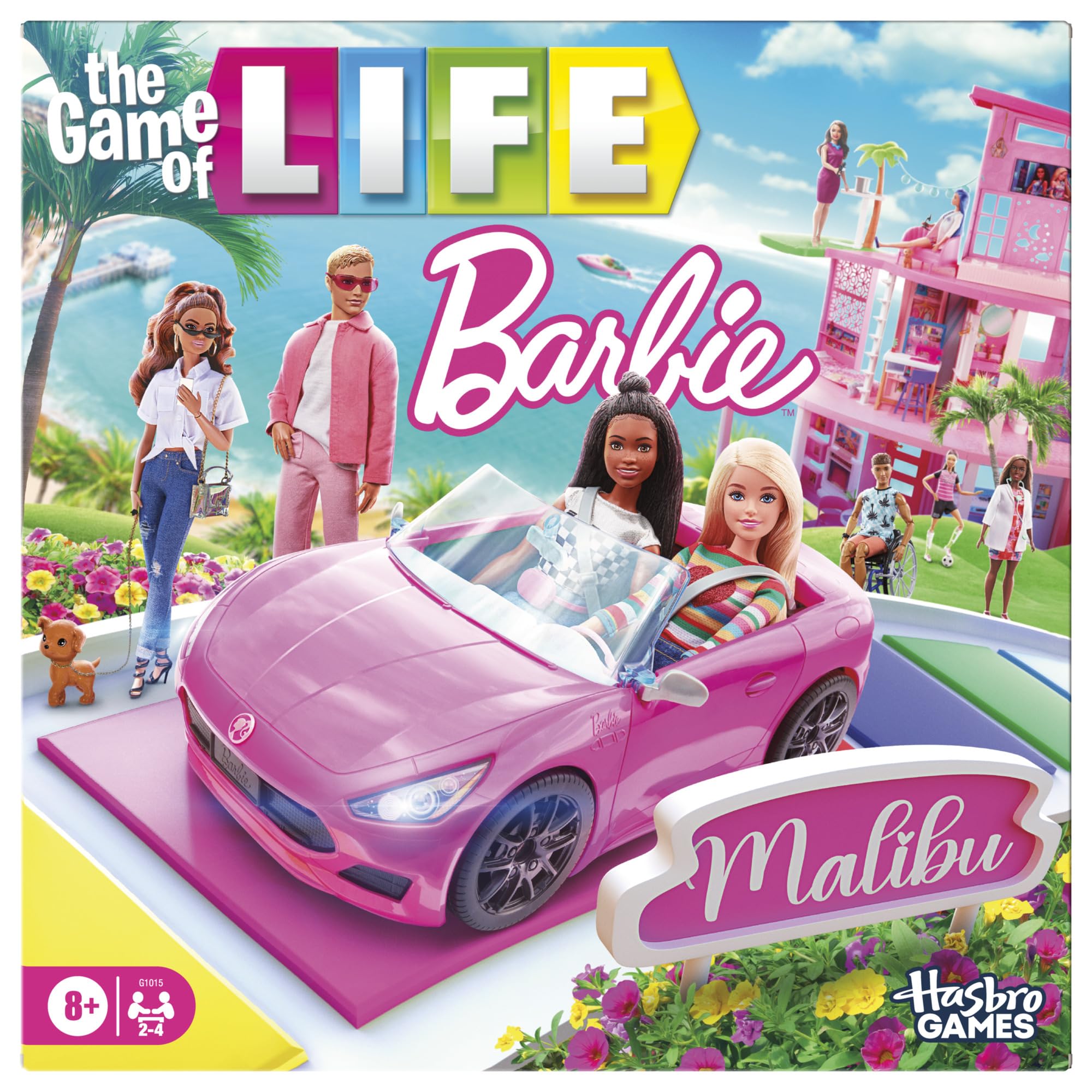 Hasbro Gaming The Game of Life: Barbie Edition Board Game - Ages 8+ | 2-4 Players | English