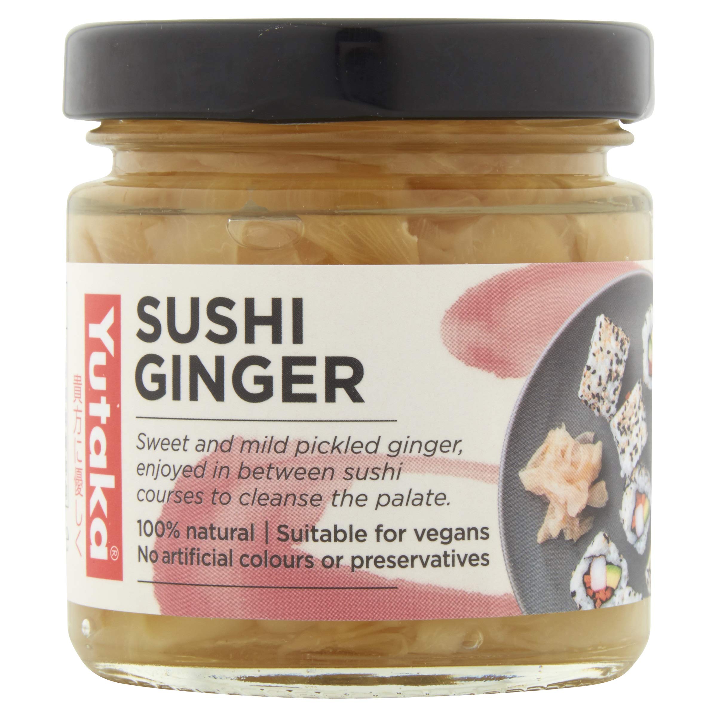 Yutaka - Sushi Ginger 120g (Pack of 4) | Sweet & Mild Pickled Gari | All-Natural Vegan-Friendly 1