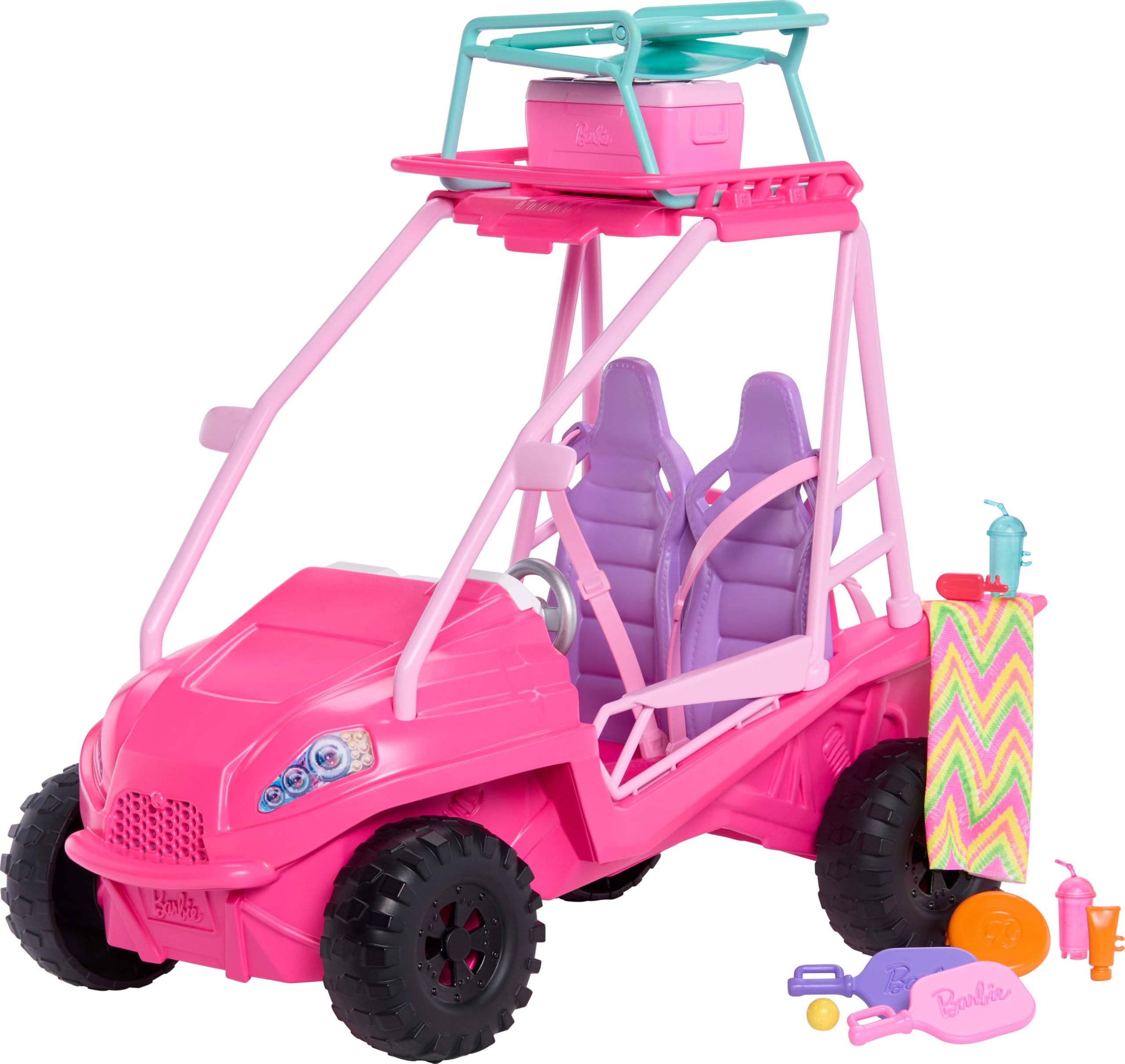 Barbie Mysteries: Beach Detectives Playset - Beach Buggy Vehicle with 10+ Accessories 1