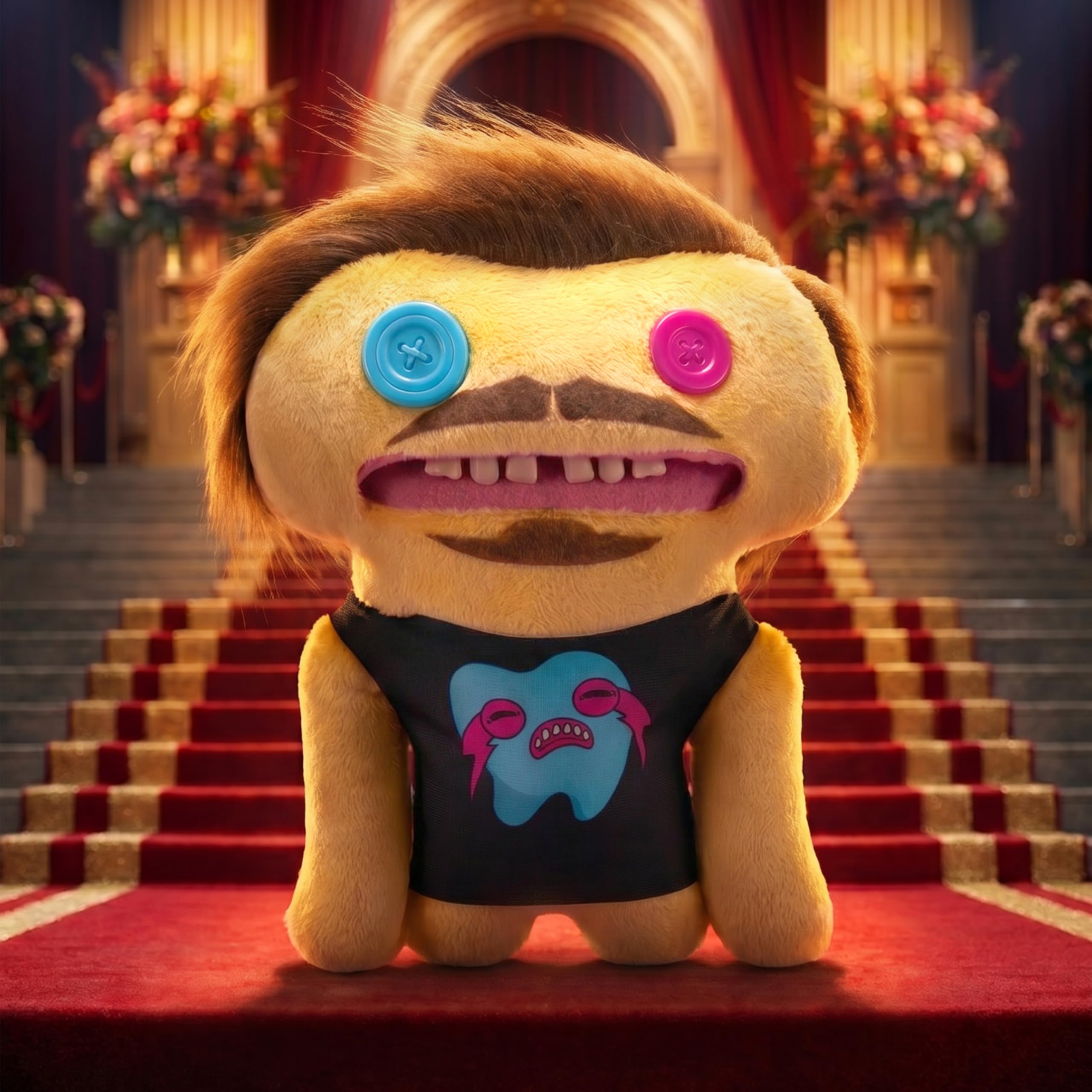 Fuggler Mr.Fug Soft Doll - 9 Inch Collectible Plush Toy with Human-Like Teeth 3